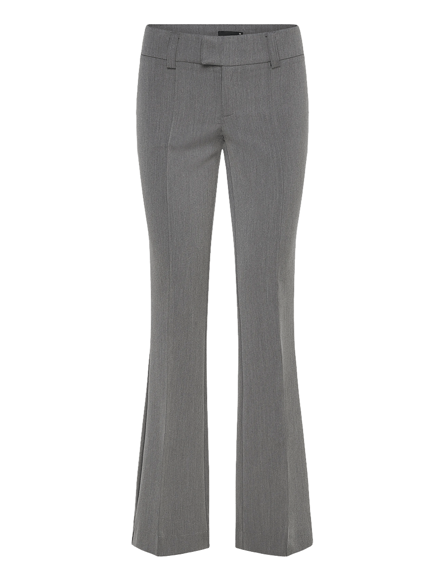 Gina Tricot - Low waist bootcut trousers - habitbukser - grey melange (8181) - 0