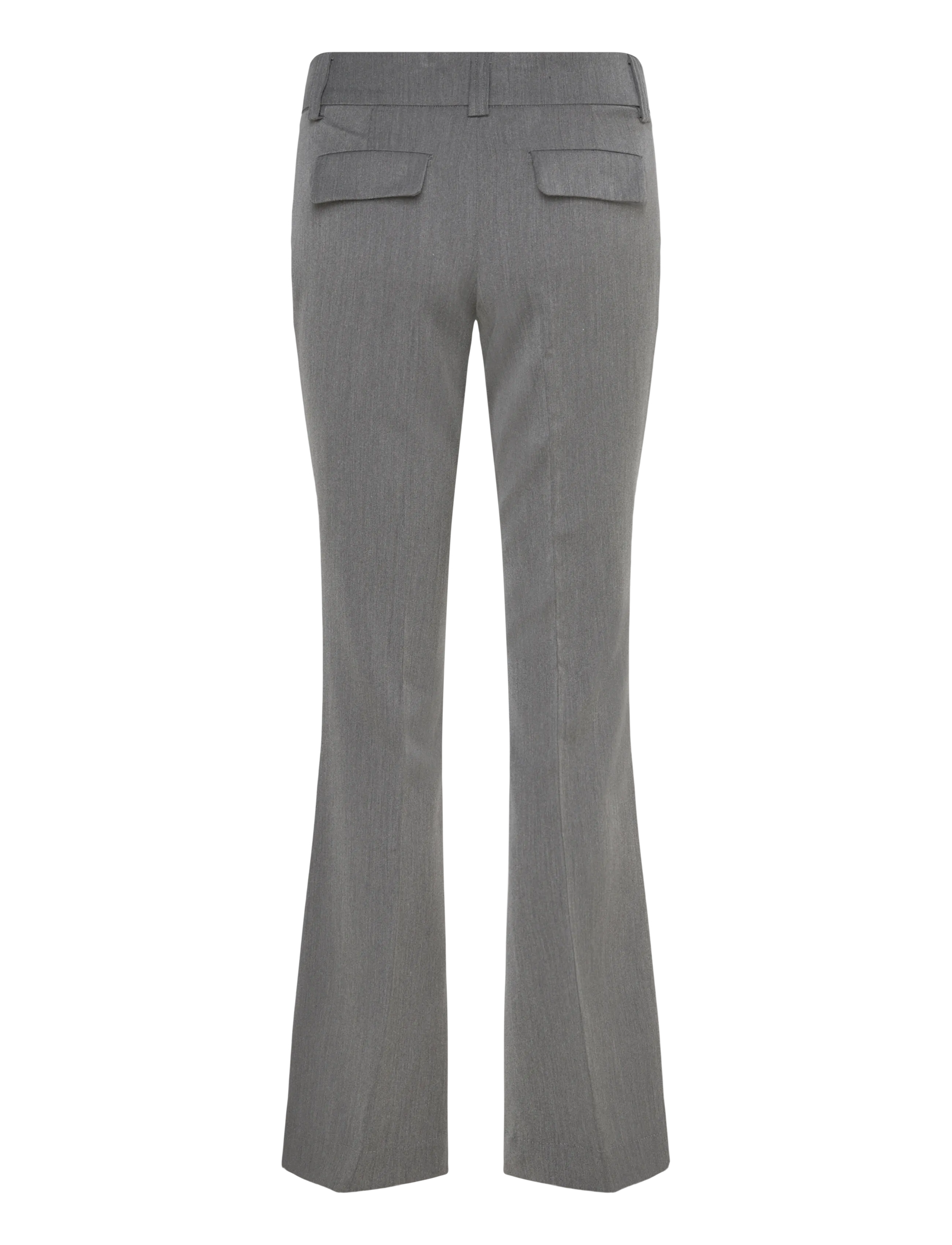 Gina Tricot - Low waist bootcut trousers - habitbukser - grey melange (8181) - 1