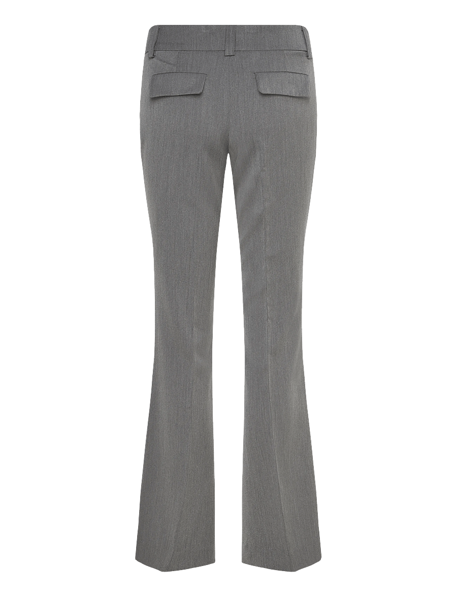 Gina Tricot - Low waist bootcut trousers - habitbukser - grey melange (8181) - 1