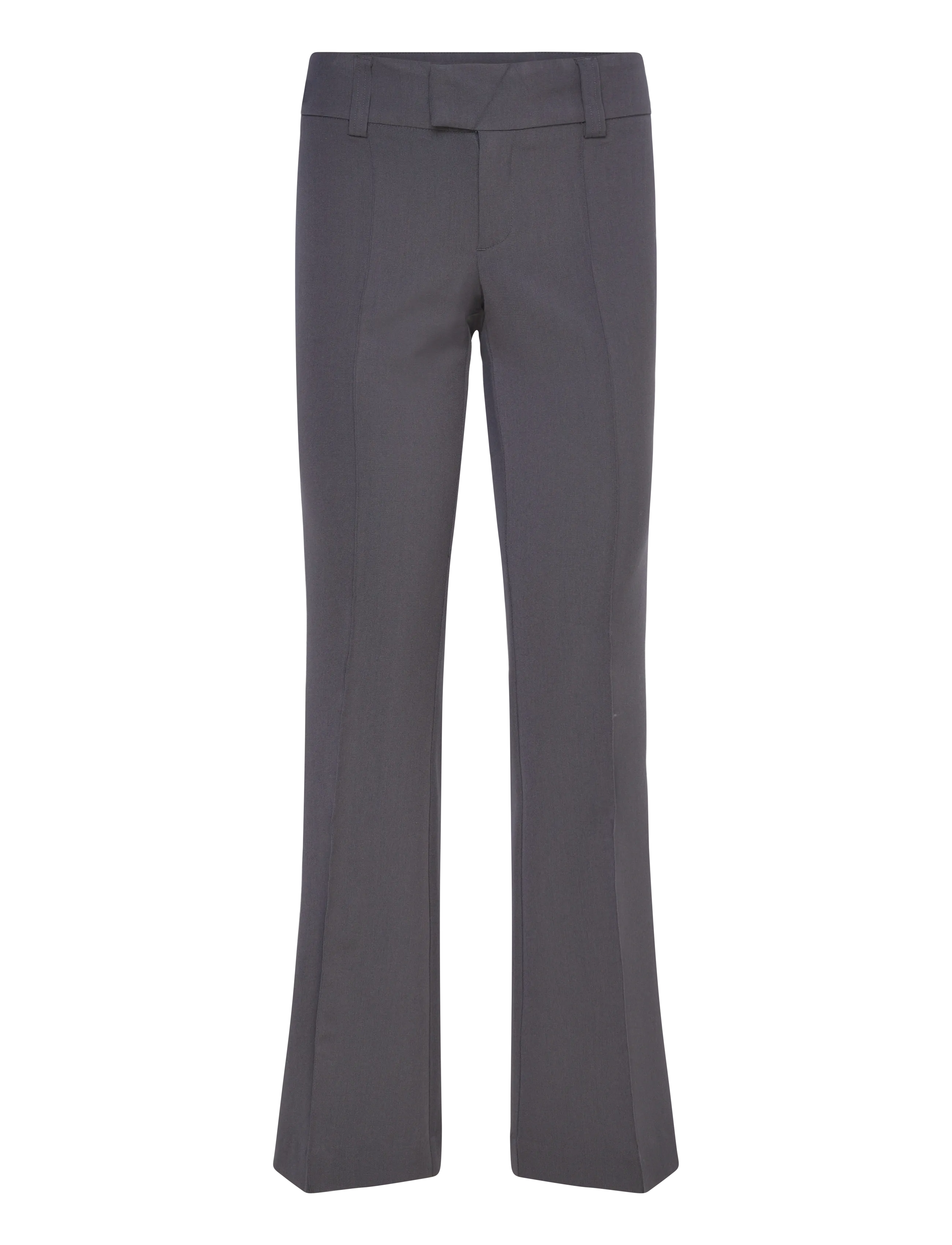 Gina Tricot Low Waist Bootcut Trousers, 38, Grau - Suitpants, Frauen