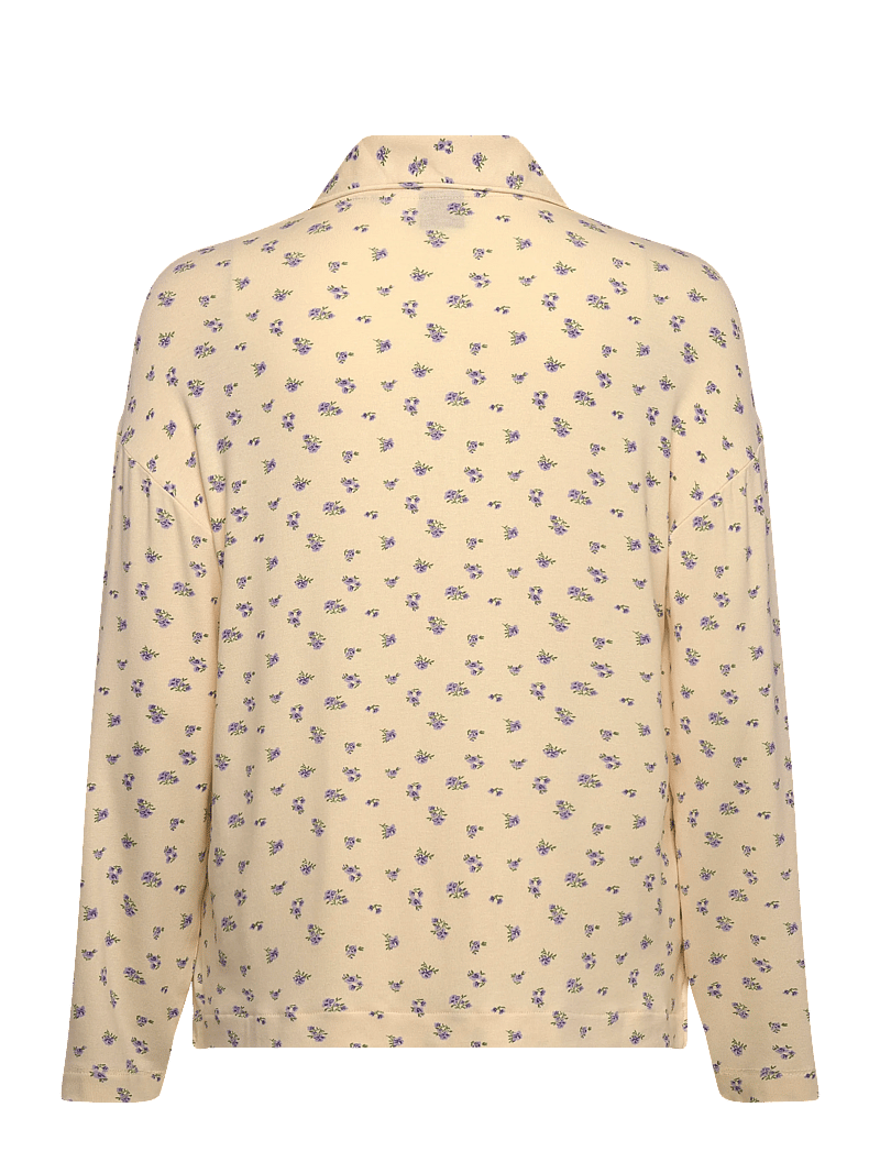Gina Tricot - Soft pyjamas shirt - hauts - yellow flower (2201) - 1