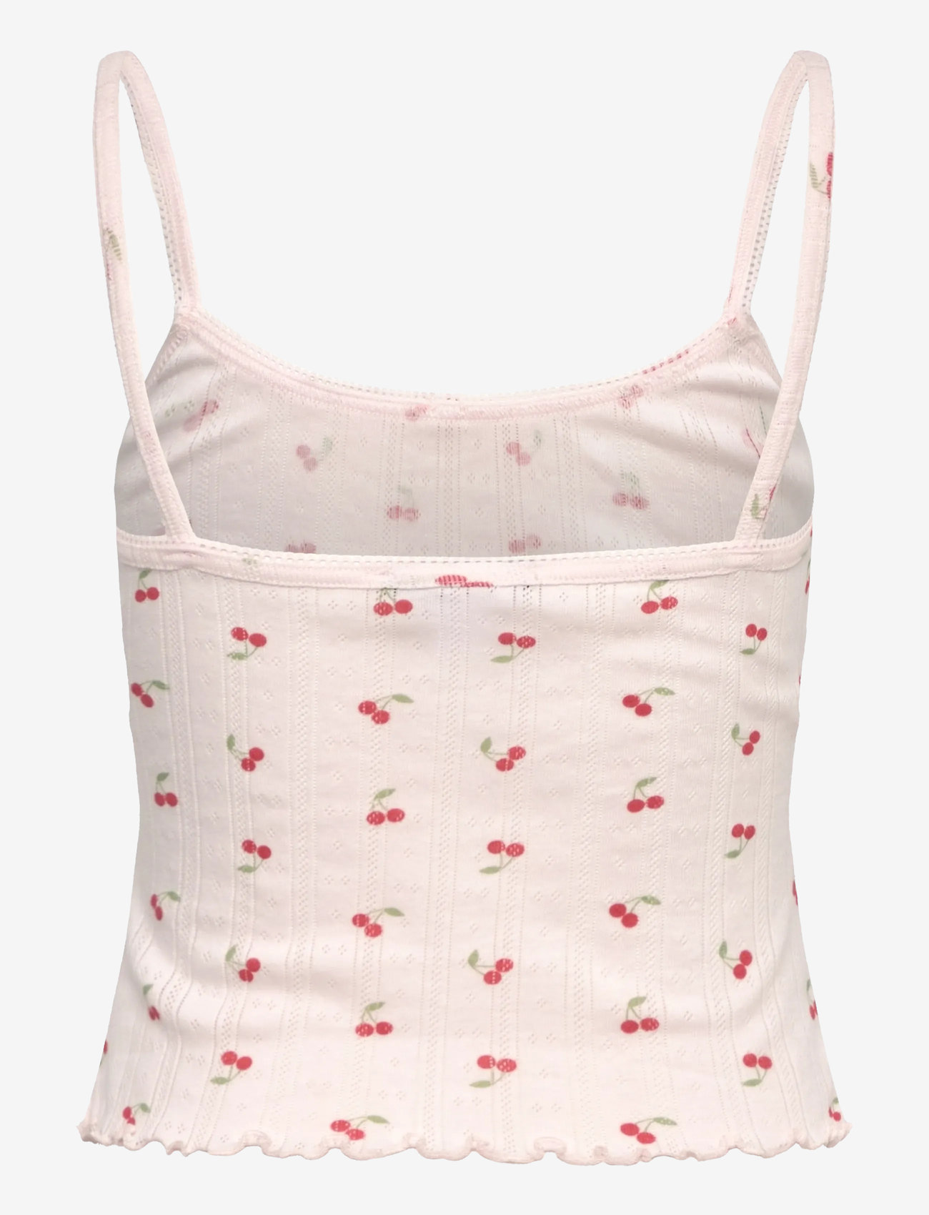 Gina Tricot - Pointelle singlet - alussärgid - cherry aop - 1