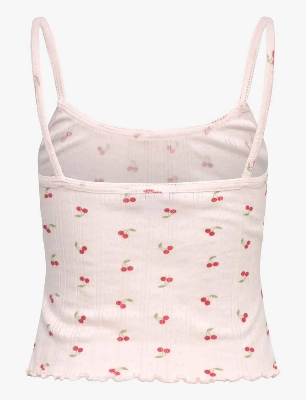 Gina Tricot - Pointelle singlet - oberteile - cherry aop - 1