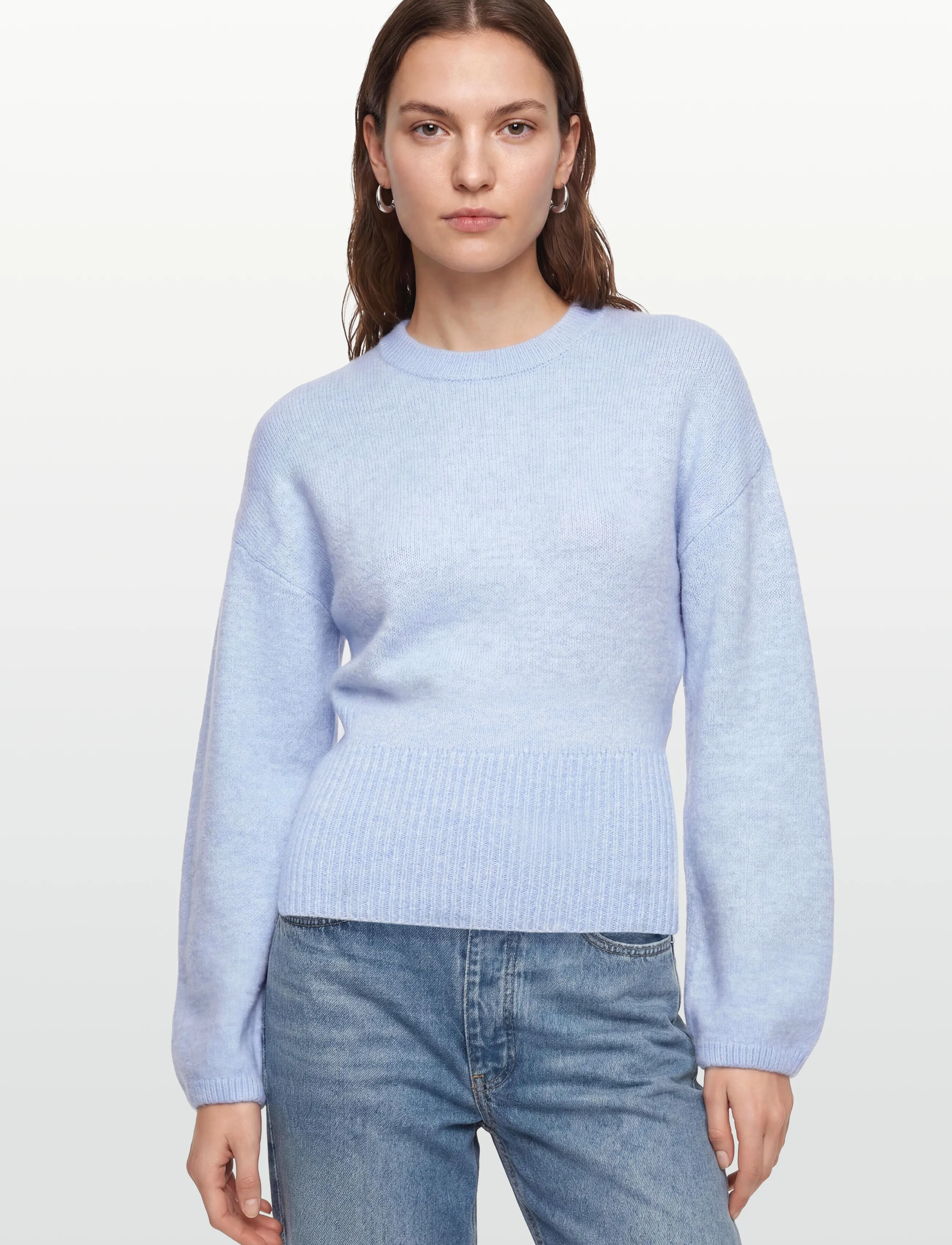 Gina Tricot - Wide sleeve knitted sweater - striktrøjer - cashmere blue (5091) - 3
