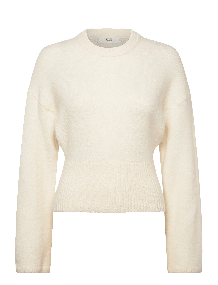 Gina Tricot - Wide sleeve knitted sweater - pullover - gardenia (1496) - 1