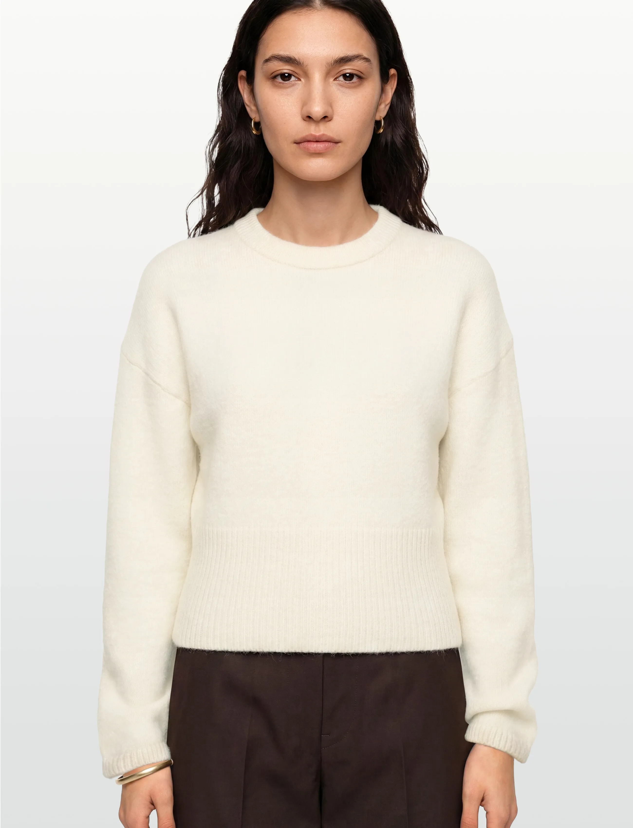 Gina Tricot - Wide sleeve knitted sweater - sviitrid - gardenia (1496) - 3