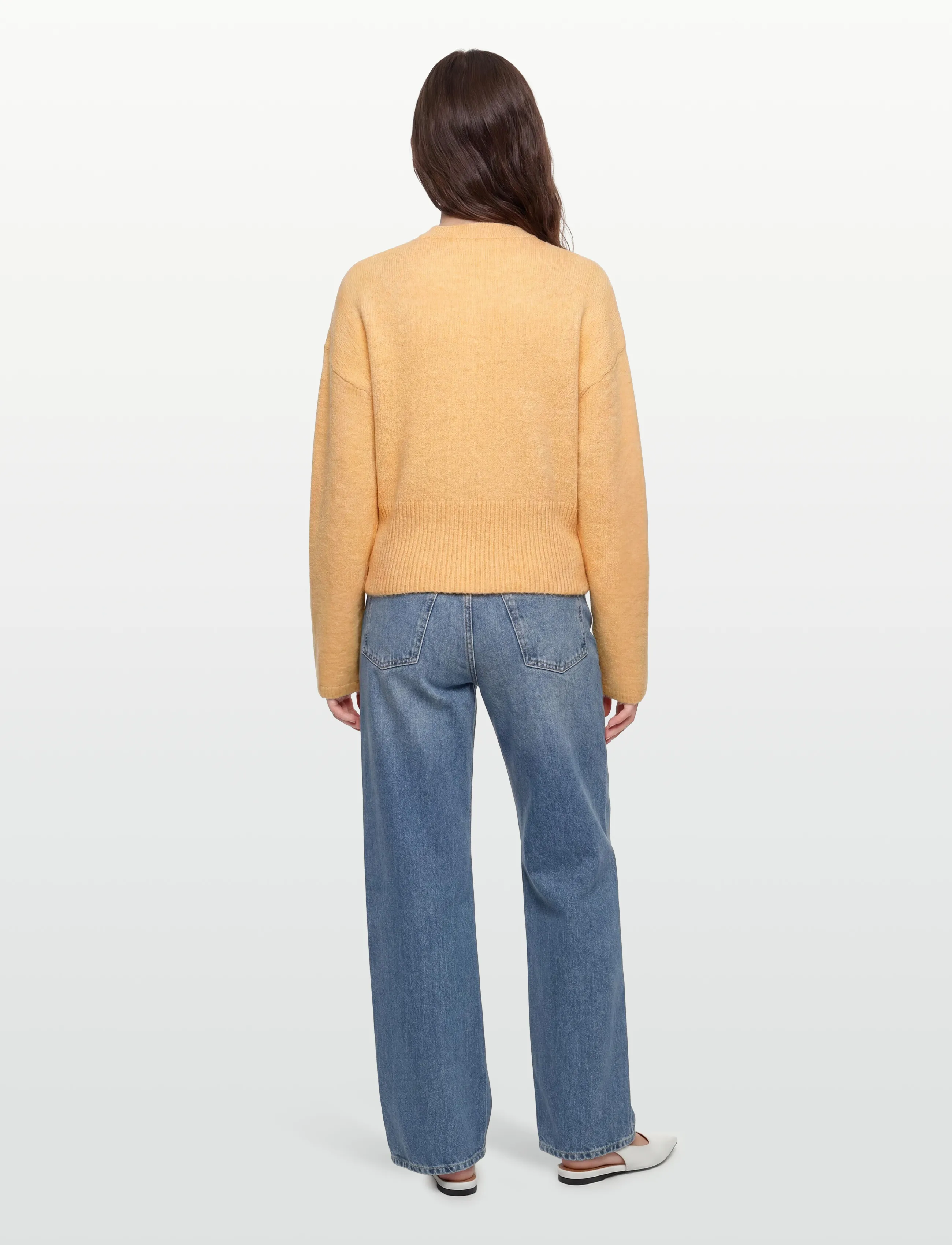 Gina Tricot - Wide sleeve knitted sweater - striktrøjer - sahara sun (2015) - 4