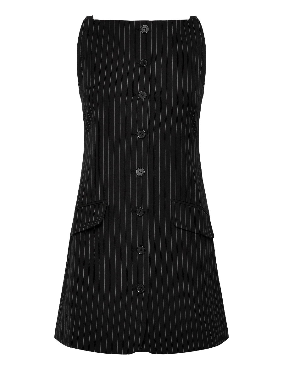 Gina Tricot - Tailored dress - korte kjoler - black stripe (9782) - 0