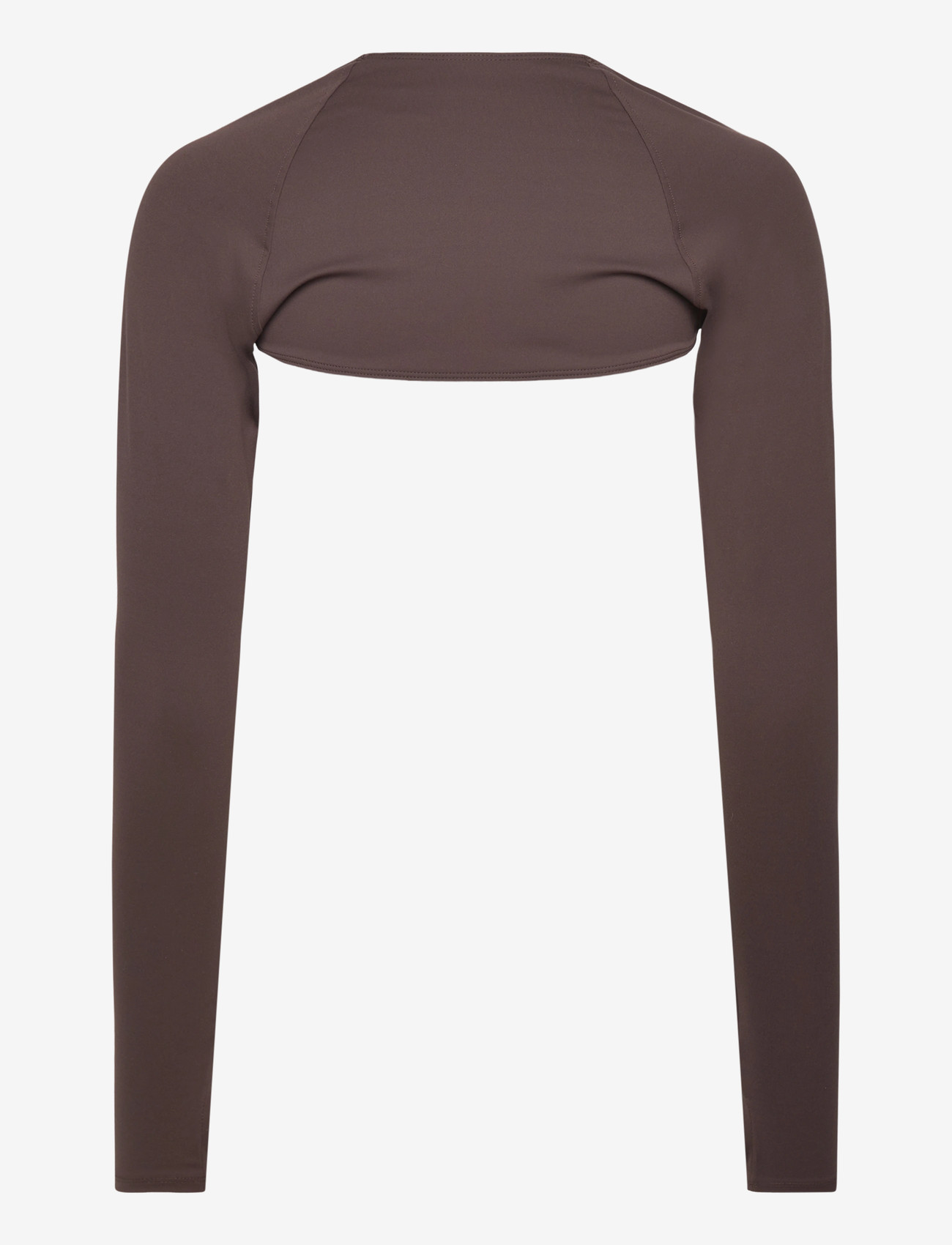 Gina Tricot - Soft yoga bolero - nabapluusid - seal brown (7083) - 1