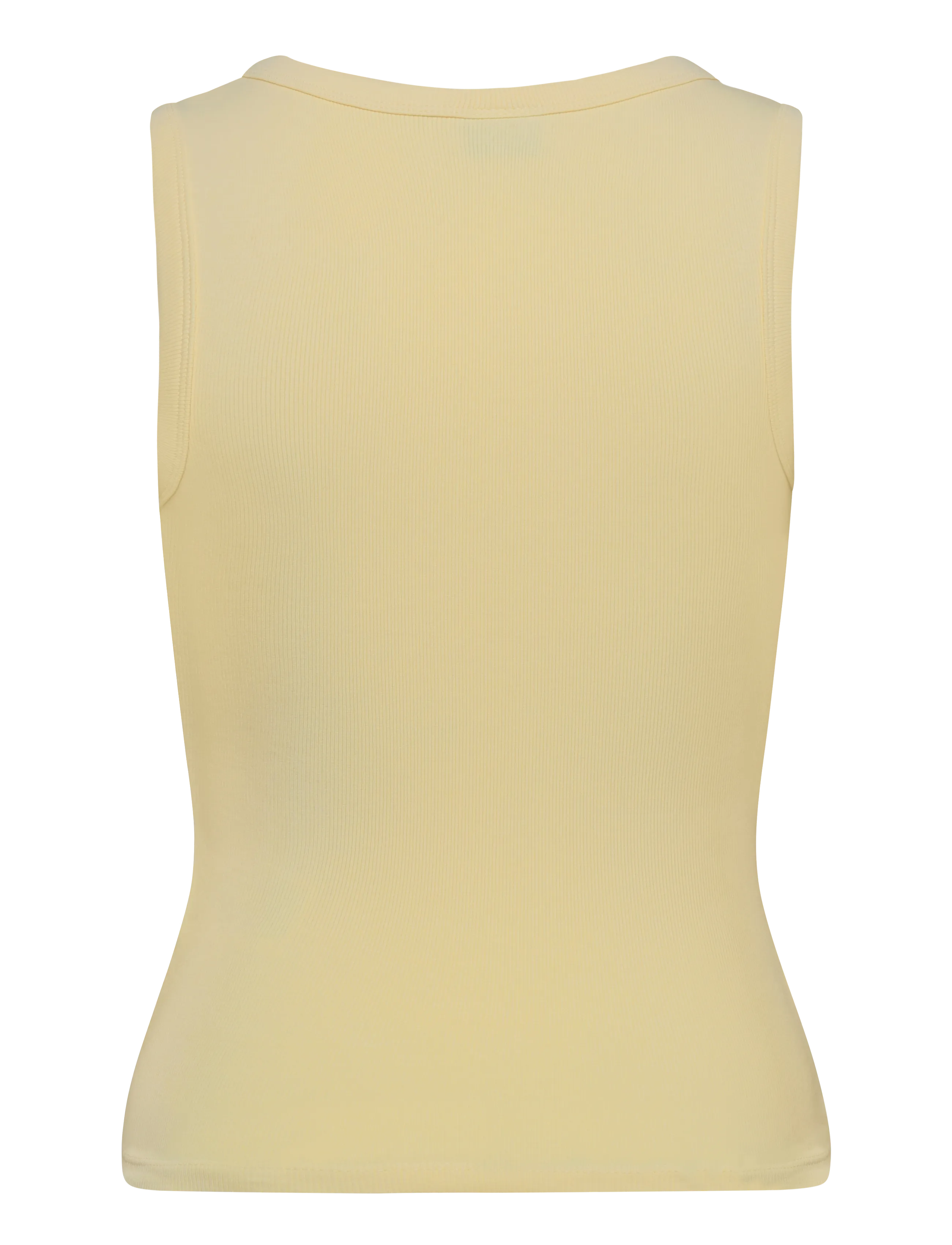 Gina Tricot - Tight v-neck rib tank - sleeveless tops - anise flower (2205) - 1