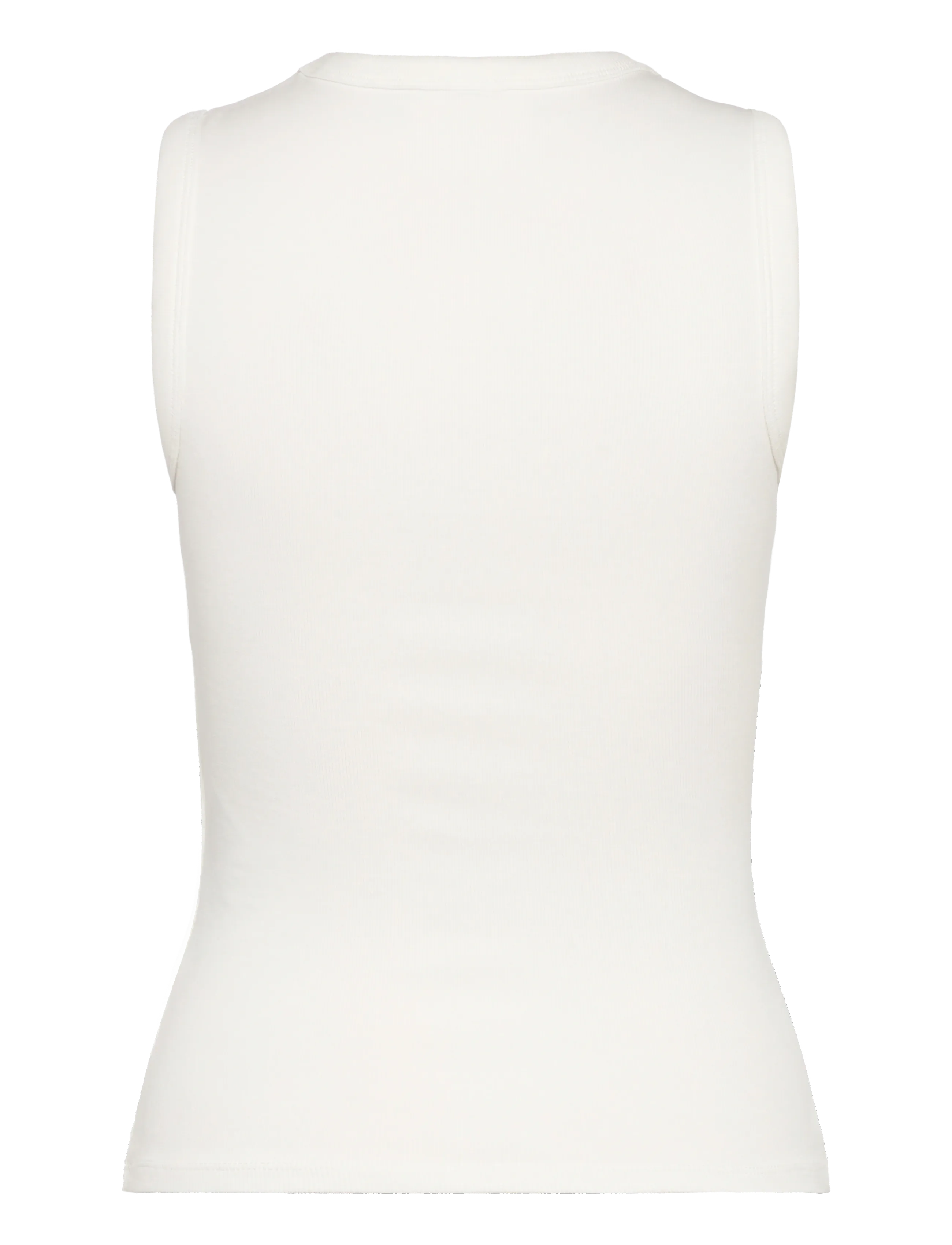 Gina Tricot - Tight v-neck rib tank - Ärmellose tops - offwhite - 2