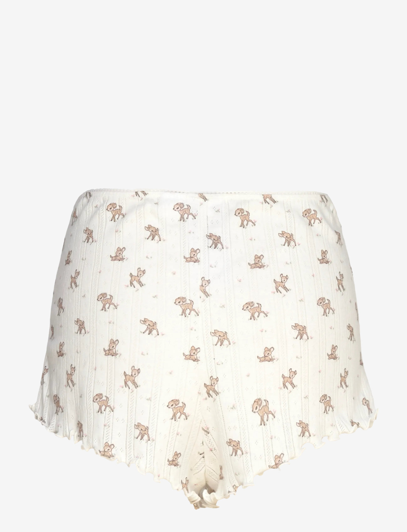 Gina Tricot - Pointelle shorts - natshorts - beige aop (7016) - 1