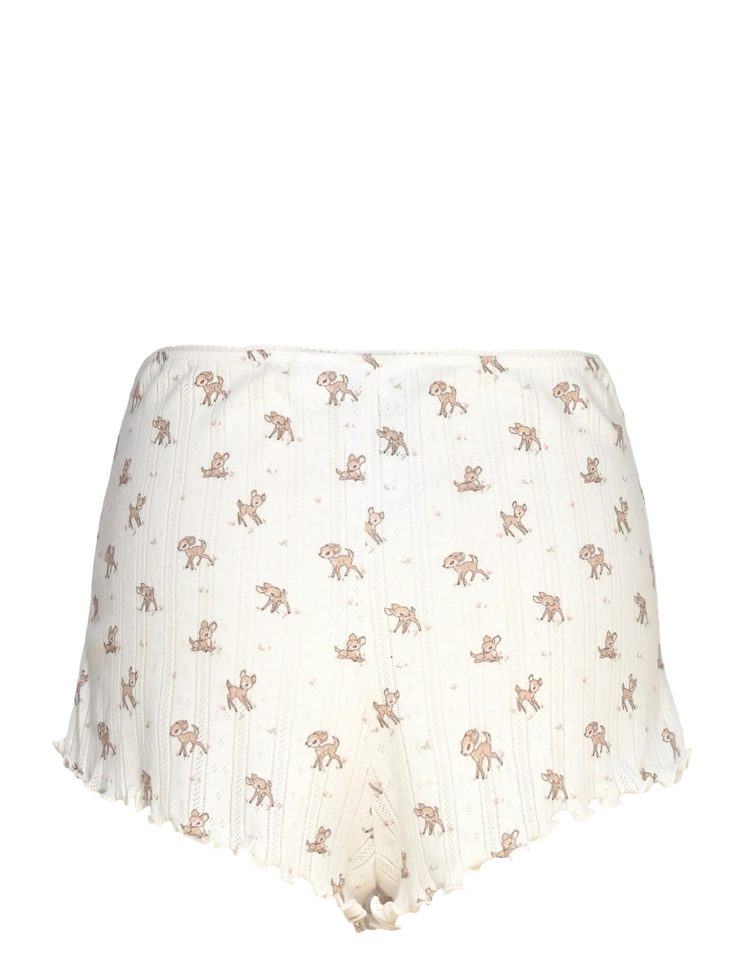Gina Tricot - Pointelle shorts - lühikesed püksid - beige aop (7016) - 1
