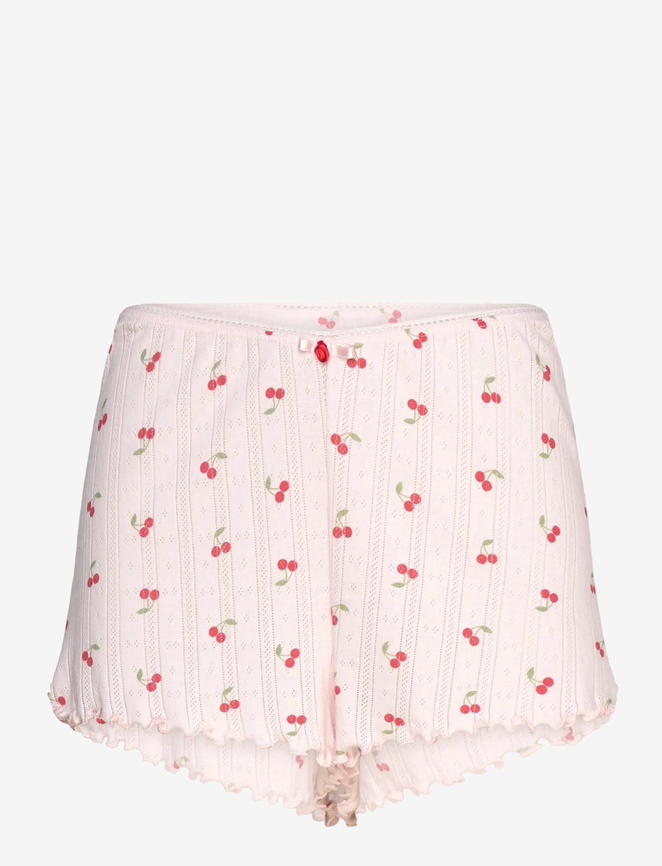 Gina Tricot - Pointelle shorts - lühikesed püksid - cherry aop - 0