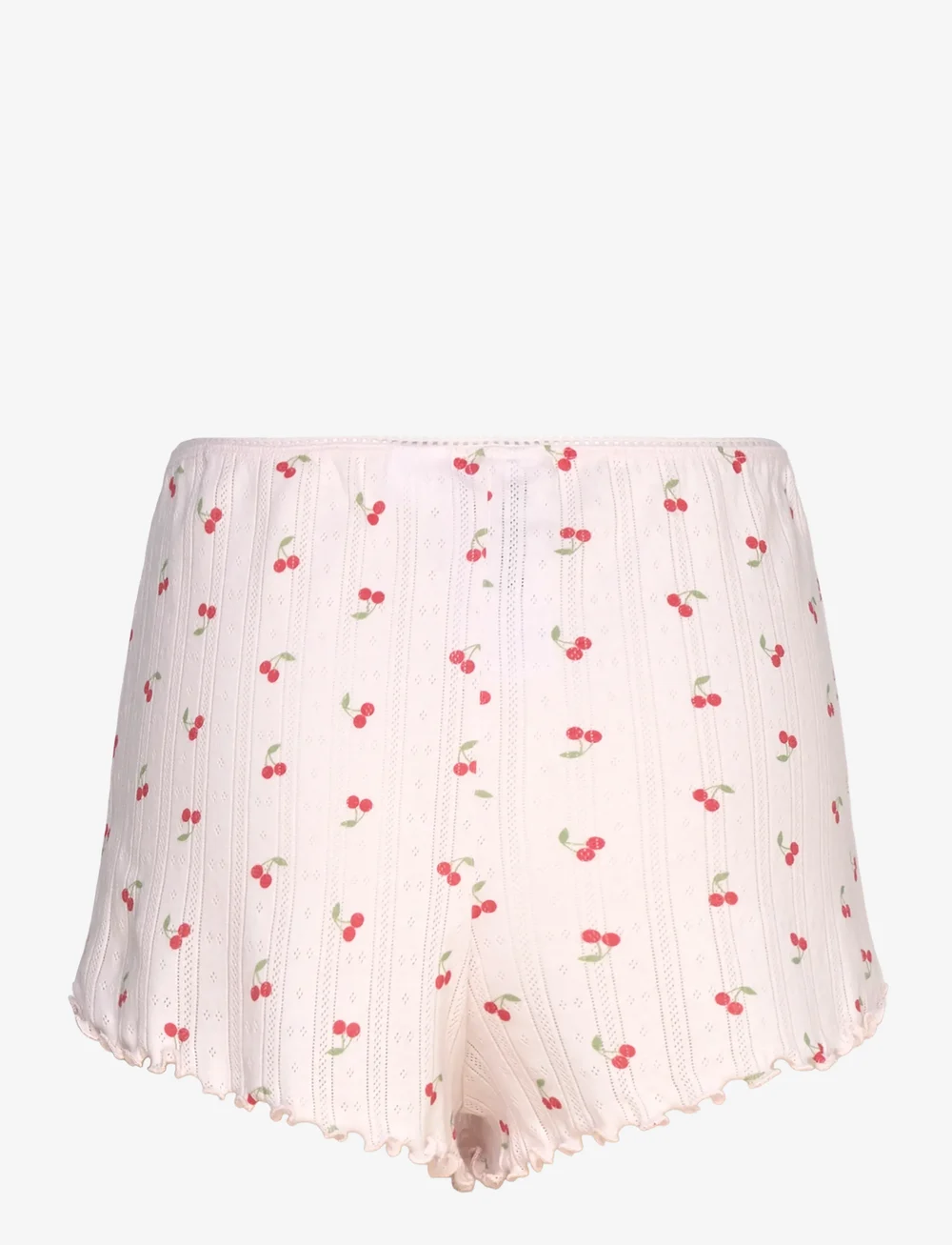 Gina Tricot - Pointelle shorts - shorts - cherry aop - 1