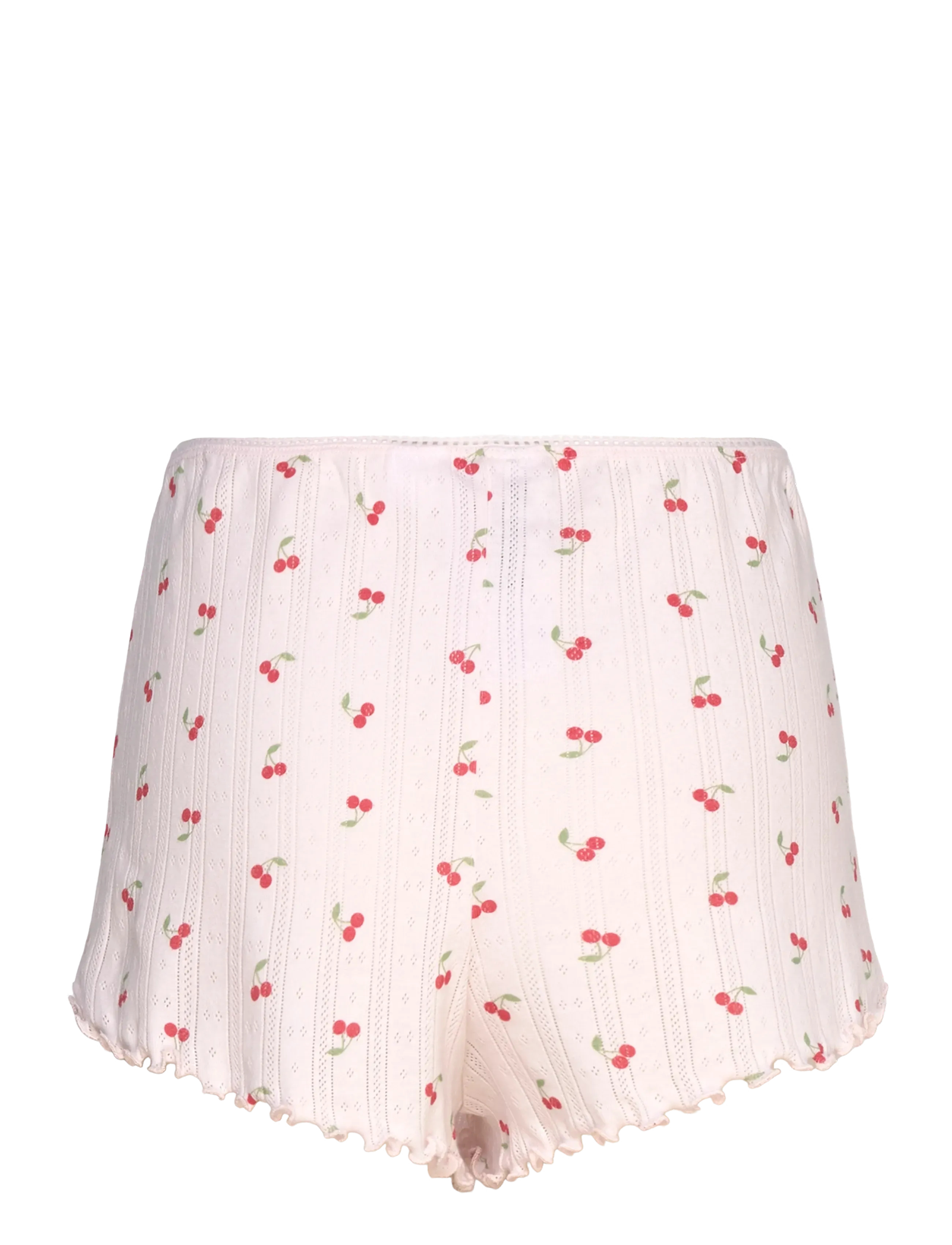 Gina Tricot - Pointelle shorts - shorts - cherry aop - 1