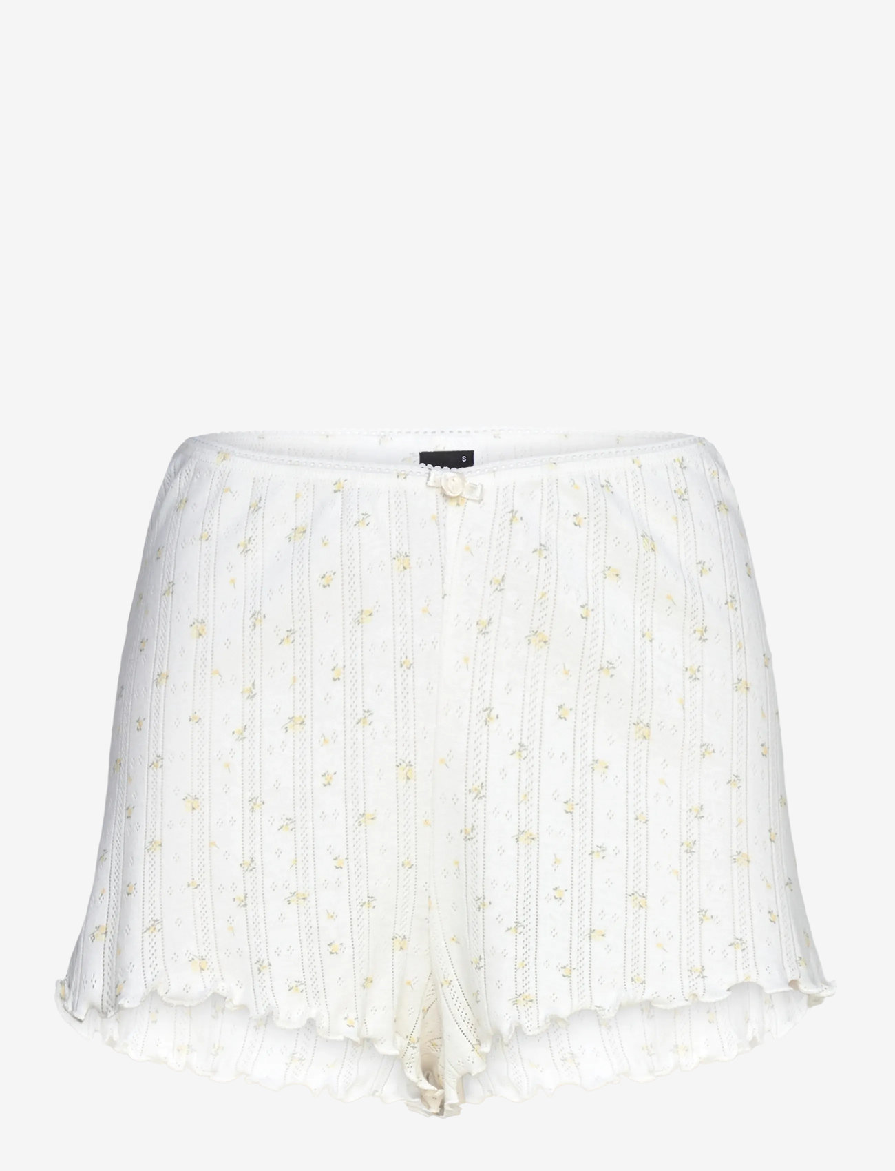 Gina Tricot - Pointelle shorts - lühikesed püksid - yellow flower (2201) - 0