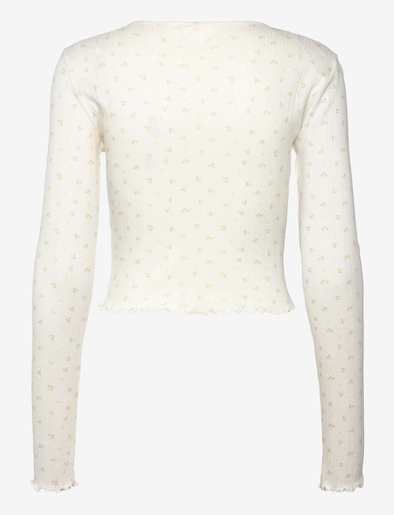 Gina Tricot - Pointelle cardigan - oberteile - yellow flower (2201) - 1