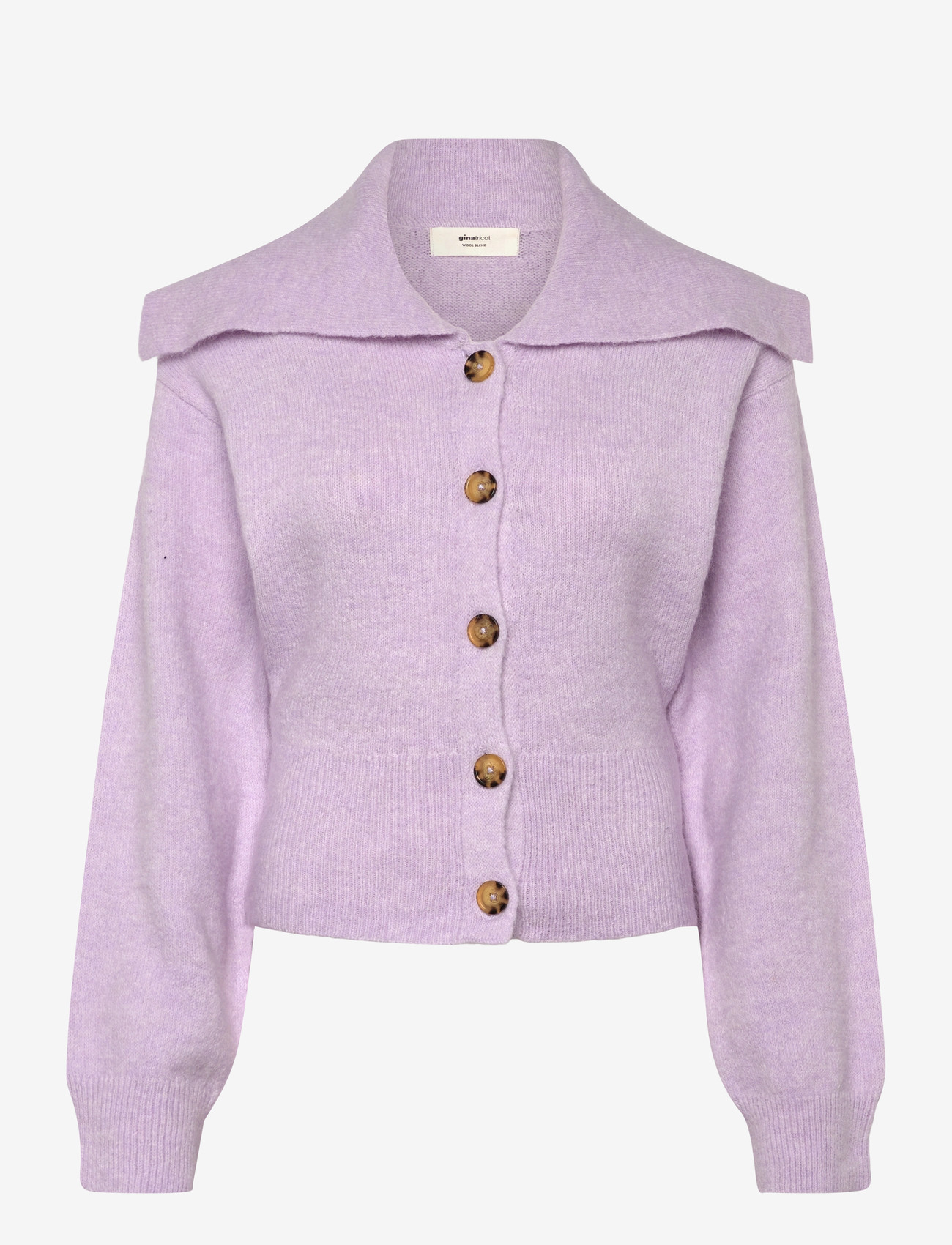 Gina Tricot - Ribbed waist knitted cardigan - cardigans - orchid petal (4330) - 0