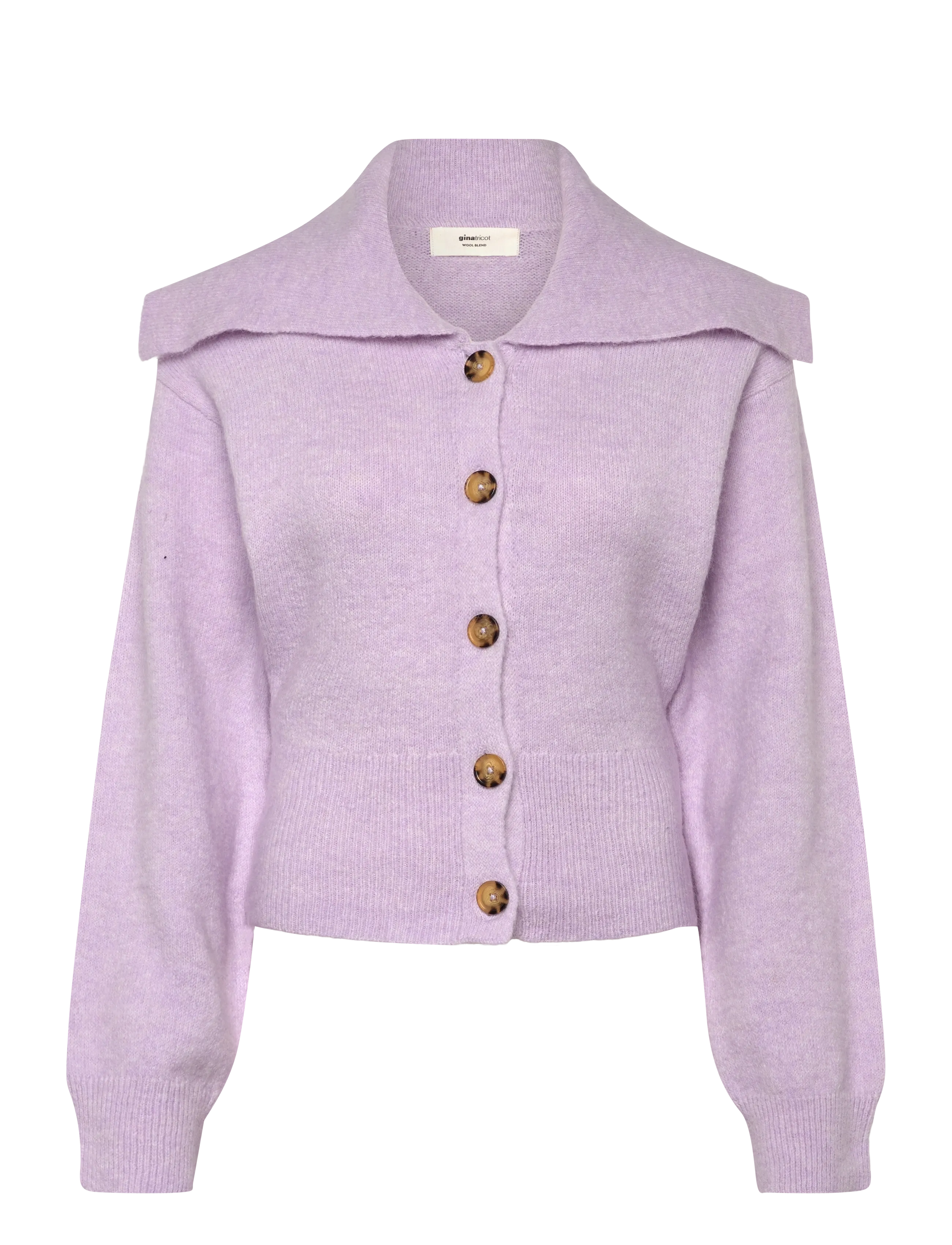 Gina Tricot Ribbed waist knitted cardigan - Tøj - ORCHID PETAL (4330) / purple