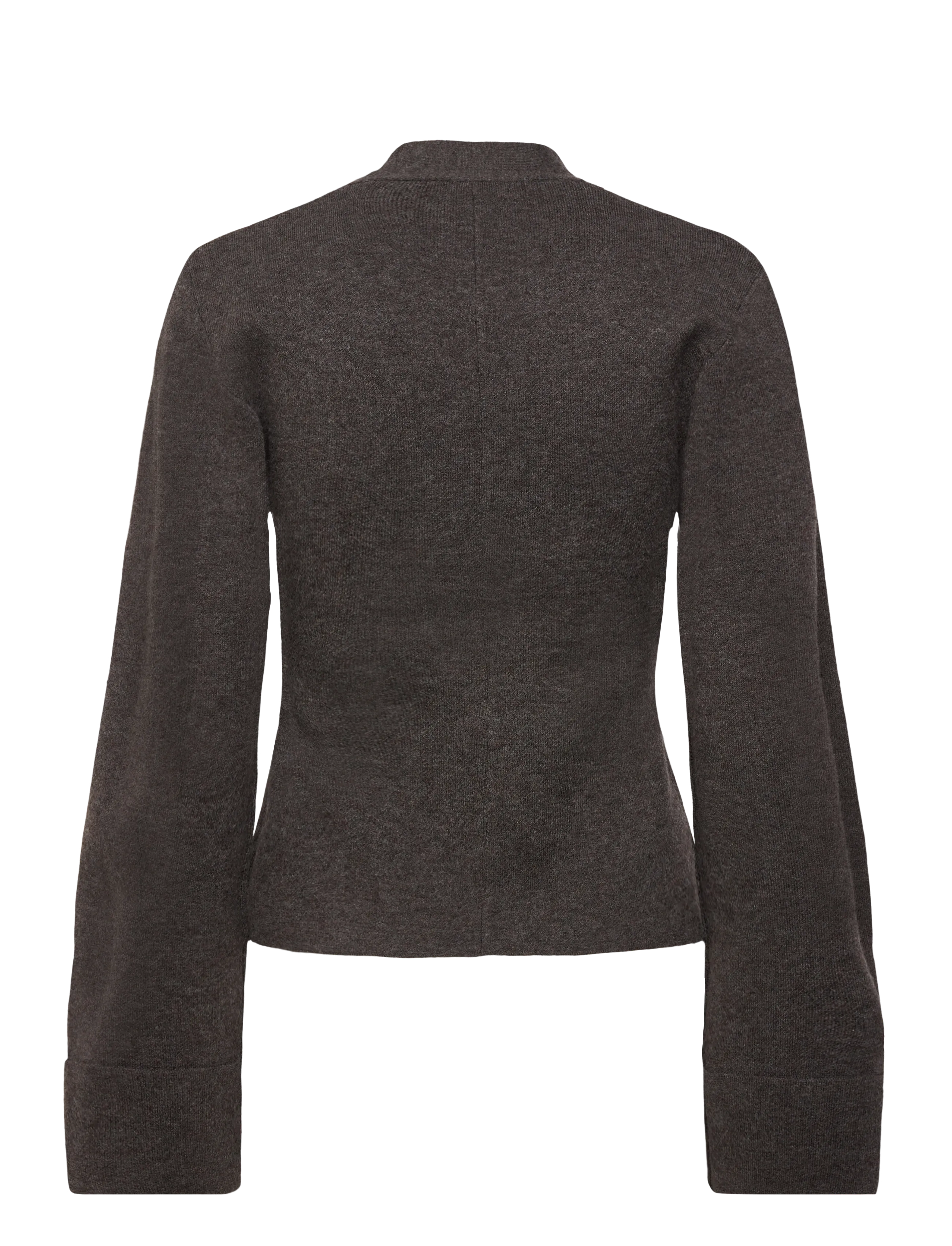 Gina Tricot - Knitted sculptured cardigan - strickjacken - brown melange (7924) - 1