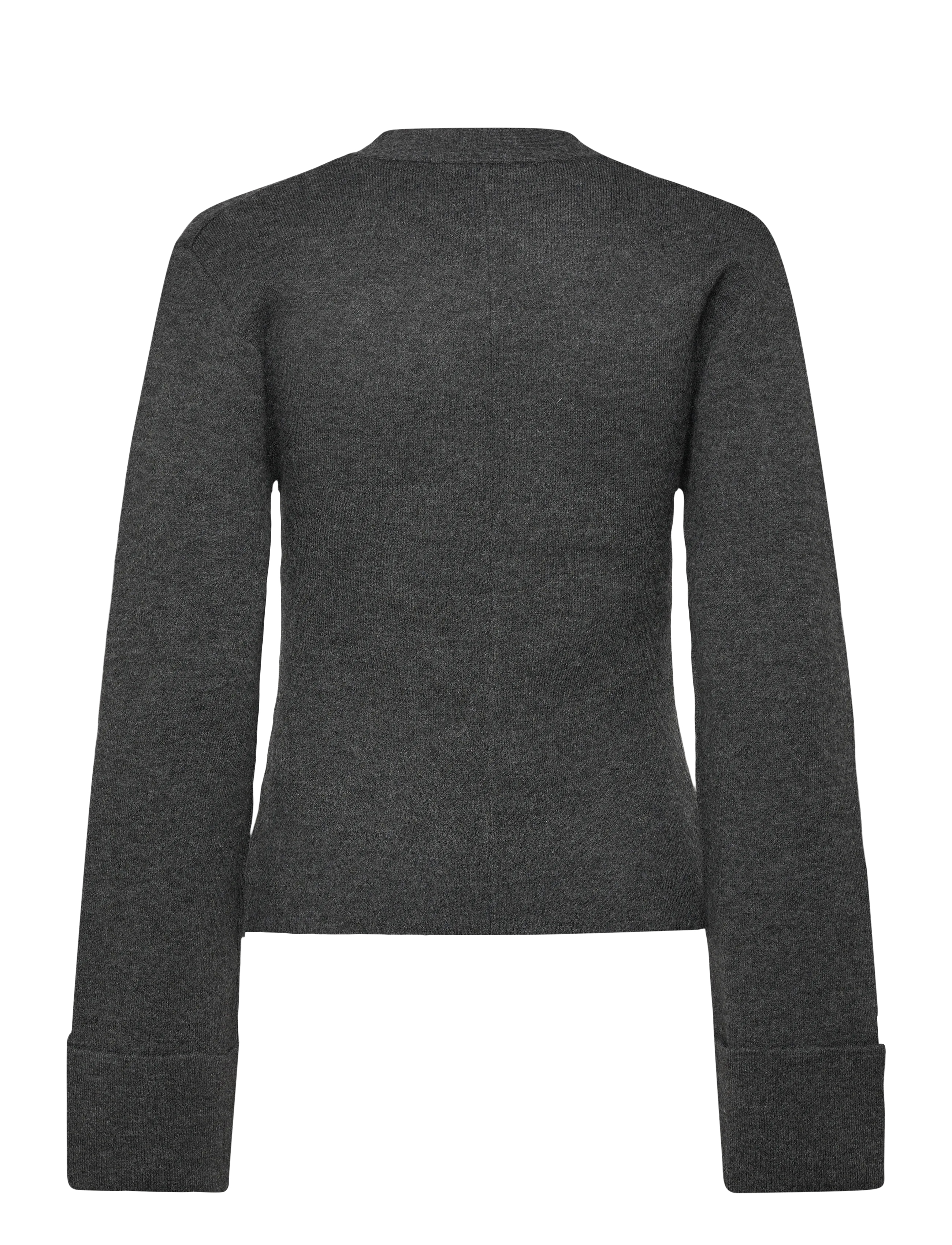 Gina Tricot - Knitted sculptured cardigan - cardigans - dk grey melange - 1