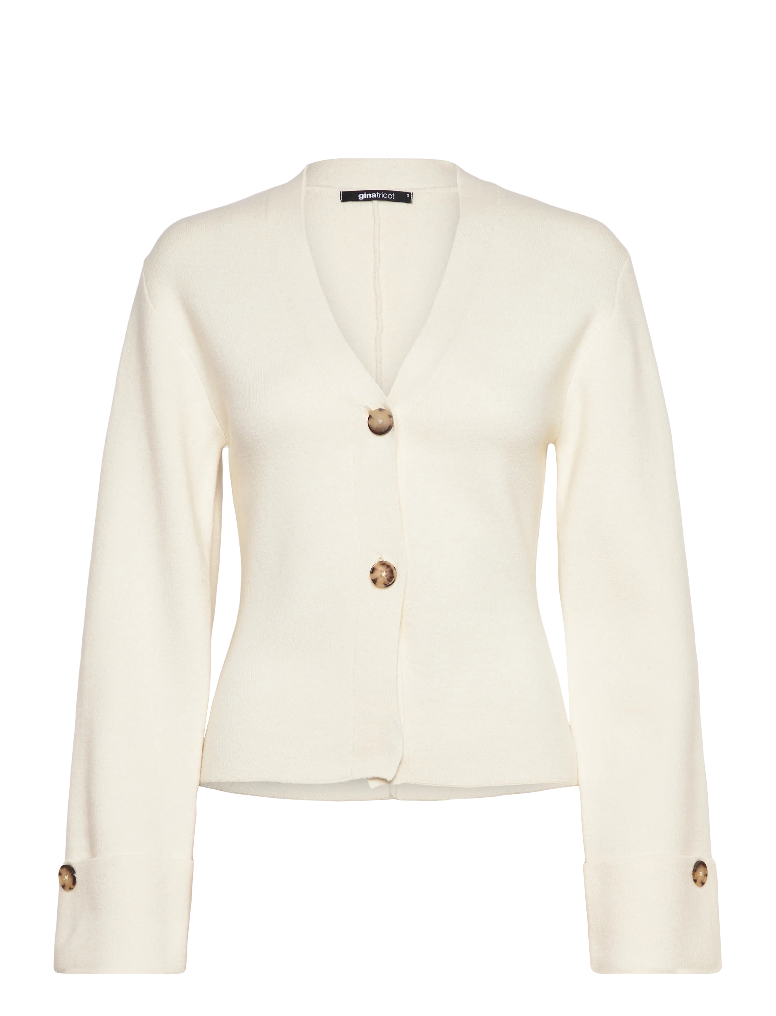 Gina Tricot Knitted sculptured cardigan - Skandinavisk mode - GARDENIA (1496) / cream