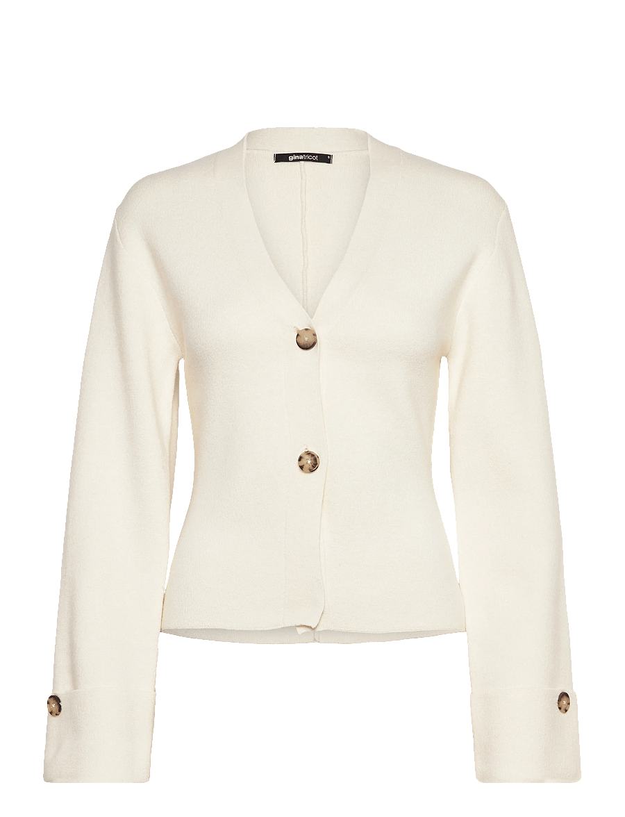 Gina Tricot - Knitted sculptured cardigan - strickjacken - gardenia (1496) - 1
