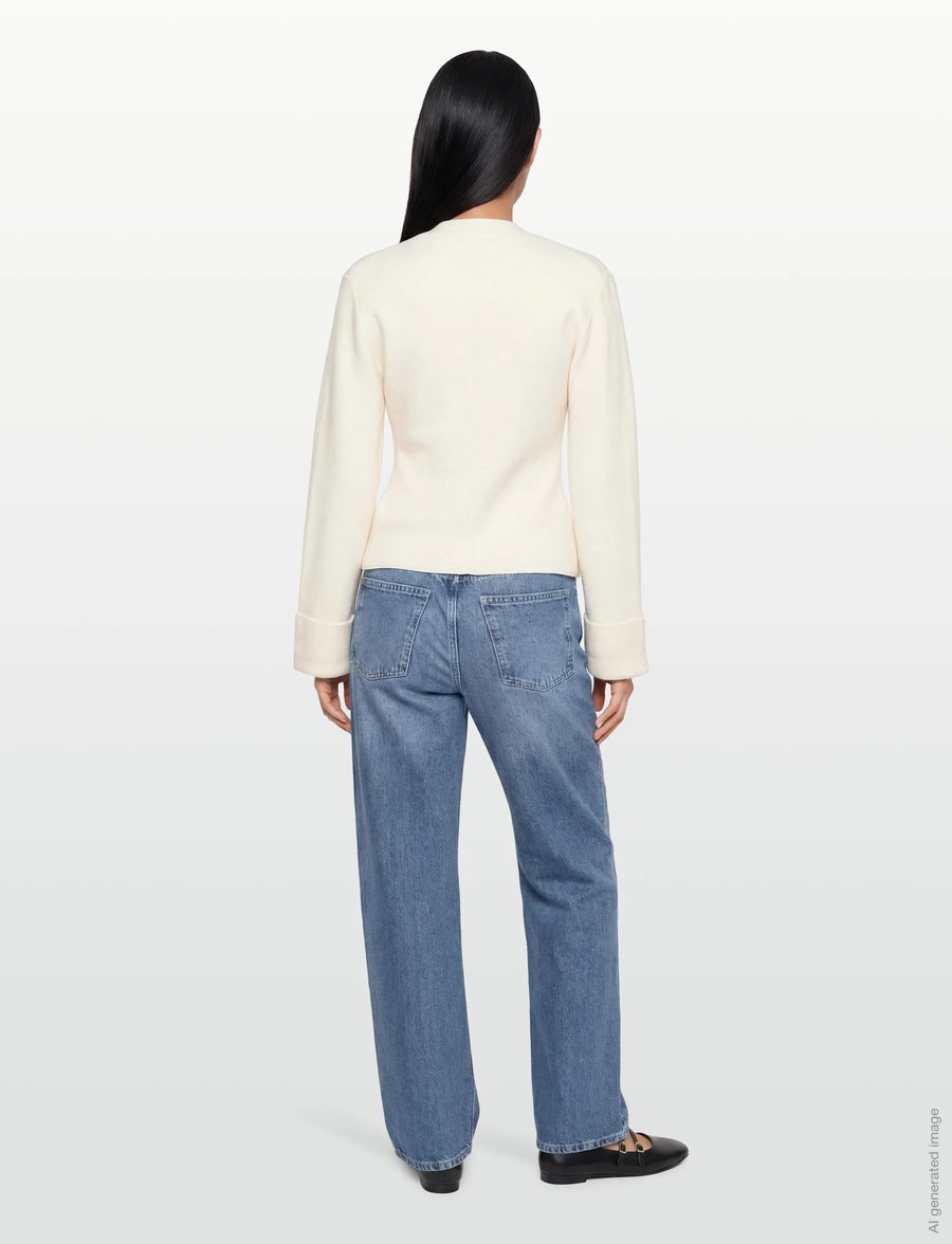 Gina Tricot - Knitted sculptured cardigan - strickjacken - gardenia (1496) - 4
