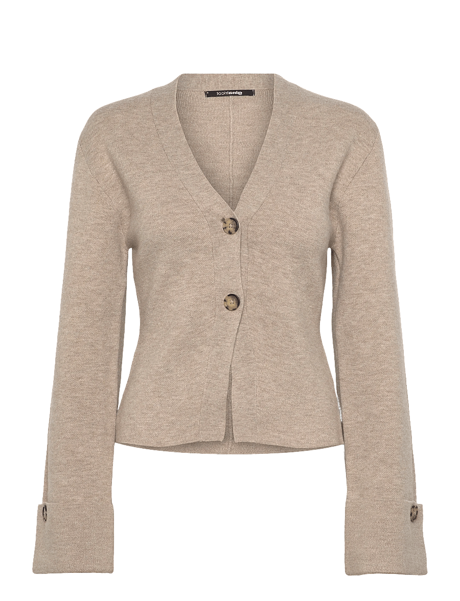 Gina Tricot - Knitted sculptured cardigan - strickjacken - pure c (7272) - 0