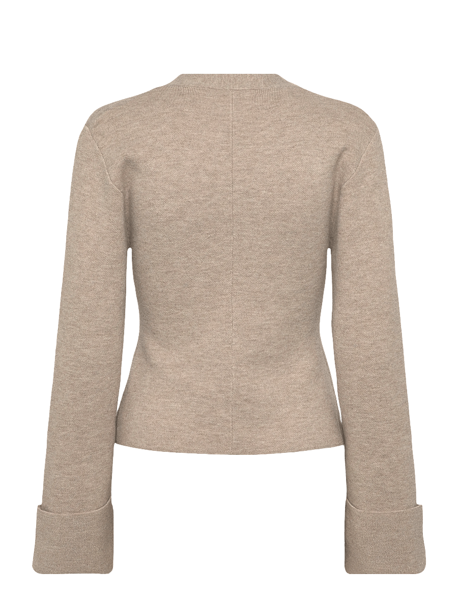 Gina Tricot - Knitted sculptured cardigan - strickjacken - pure c (7272) - 1