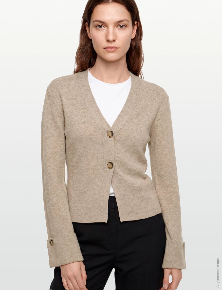 Gina Tricot - Knitted sculptured cardigan - strickjacken - pure c (7272) - 3
