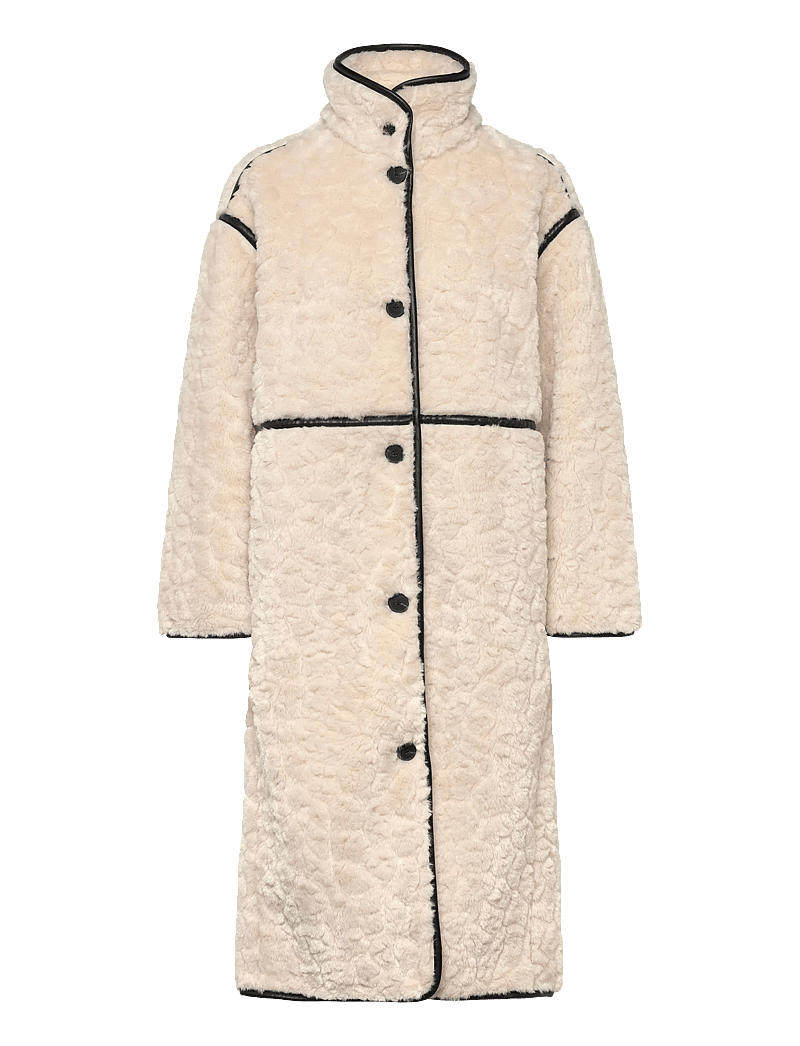 Gina Tricot - Faux fur bonded coat - kappor - creme (1263) - 0