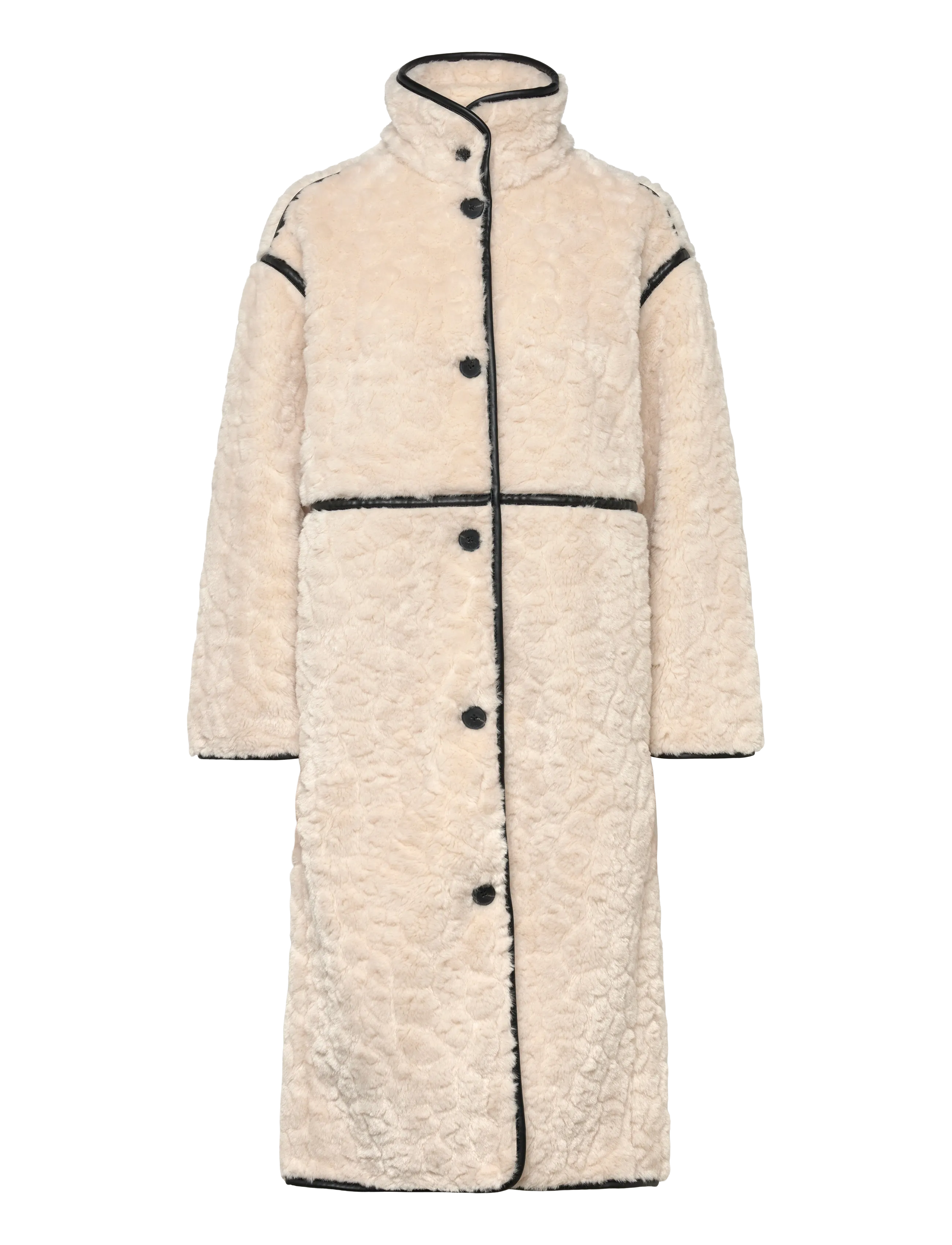 Gina Tricot Faux fur bonded coat - Jacken & Mäntel - CREME (1263) / cream