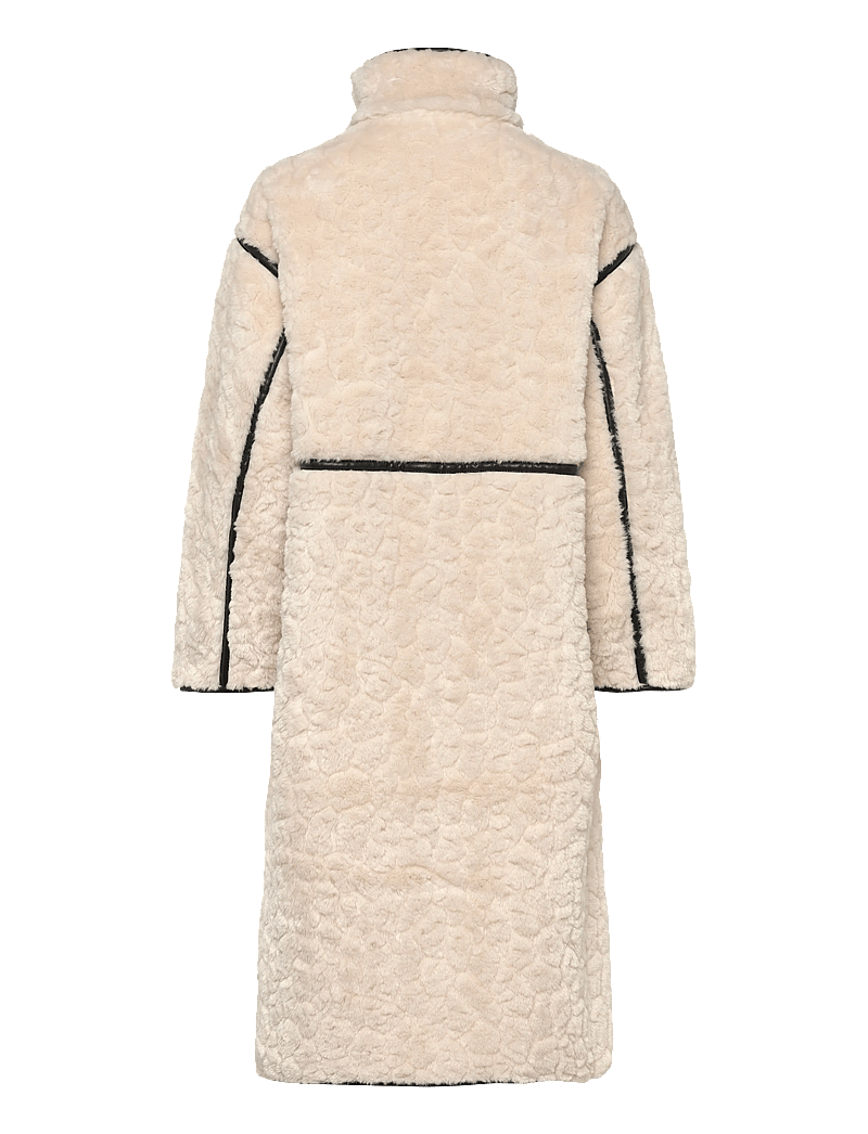 Gina Tricot - Faux fur bonded coat - kappor - creme (1263) - 1