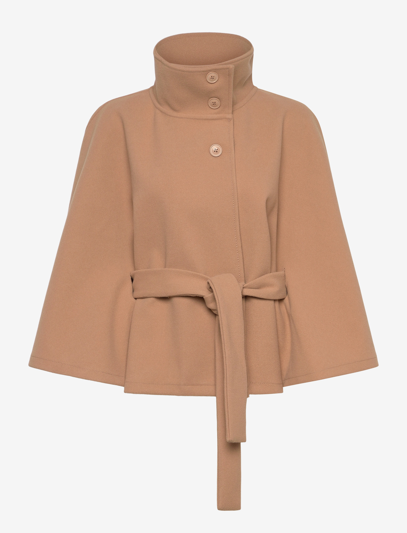 Gina Tricot - Belt cape jacket - kevadjoped - camel (7022) - 0