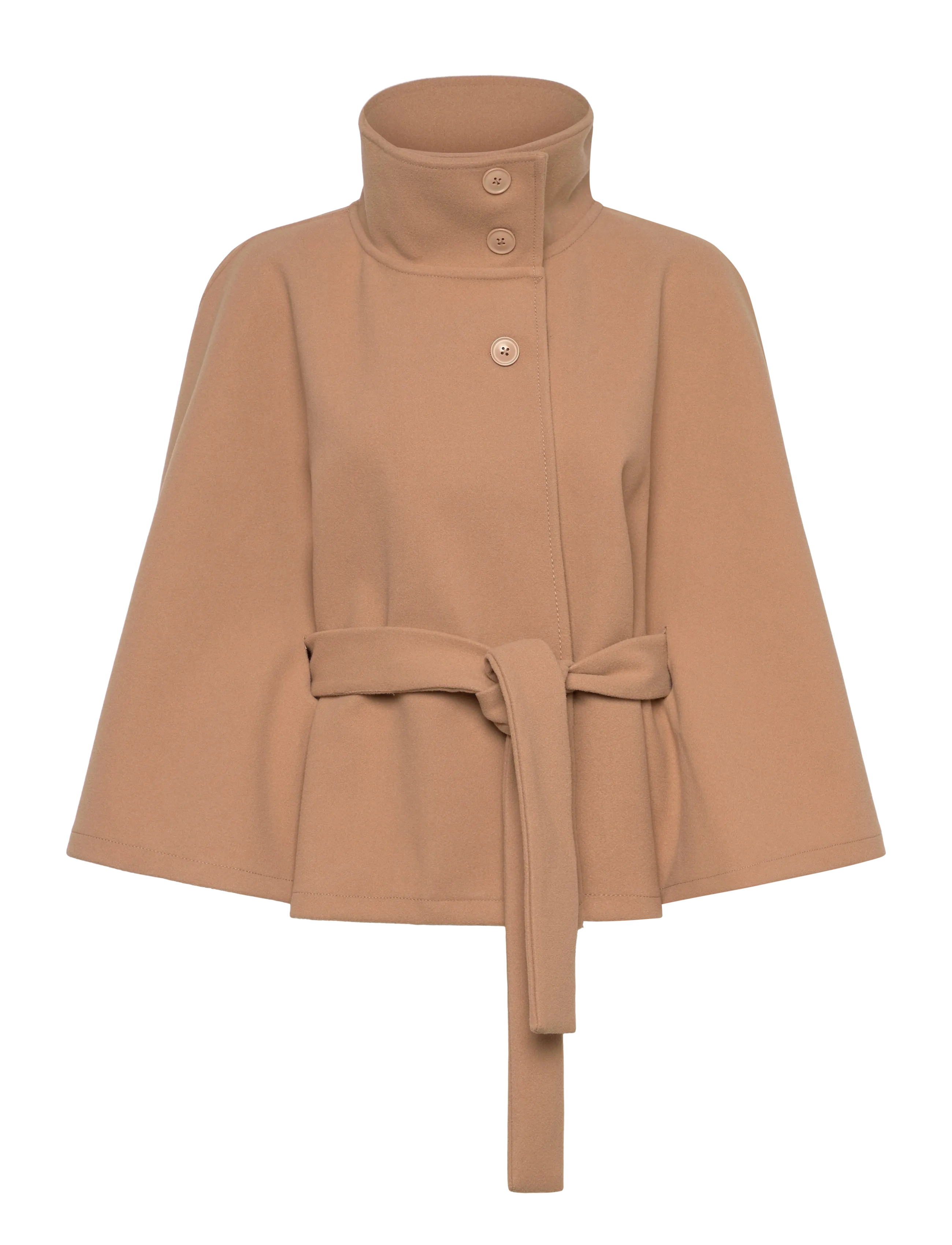 Gina Tricot Belt cape jacket - Nyheter - CAMEL (7022) / brown