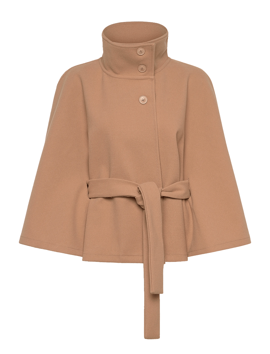 Gina Tricot - Belt cape jacket - frühlingsjacken - camel (7022) - 1