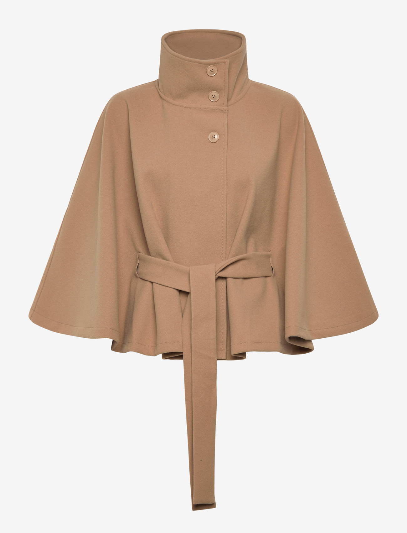 Gina Tricot - Belt cape jacket - tunna kappor - camel (7022) - 0