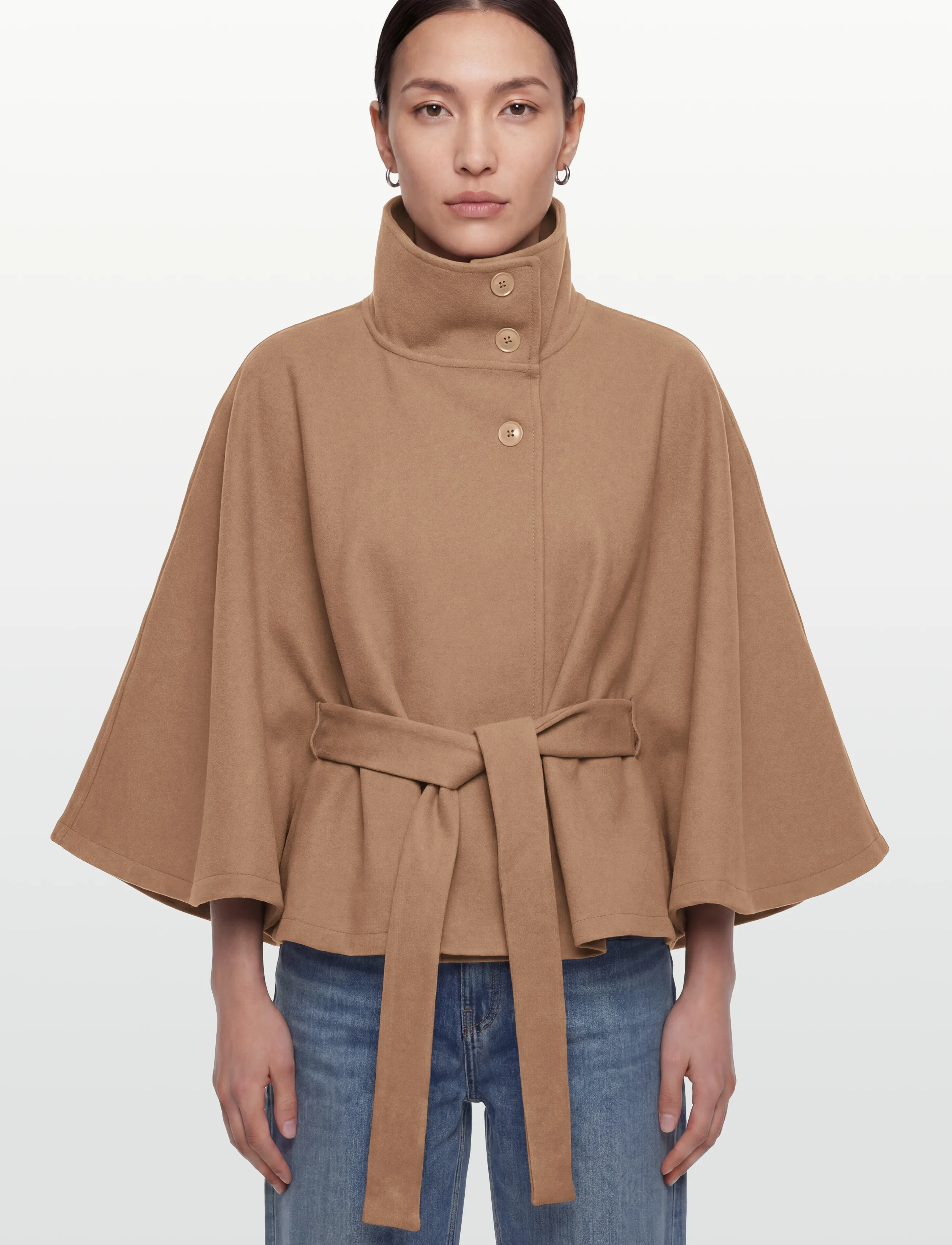 Gina Tricot - Belt cape jacket - manteaux legères - camel (7022) - 3
