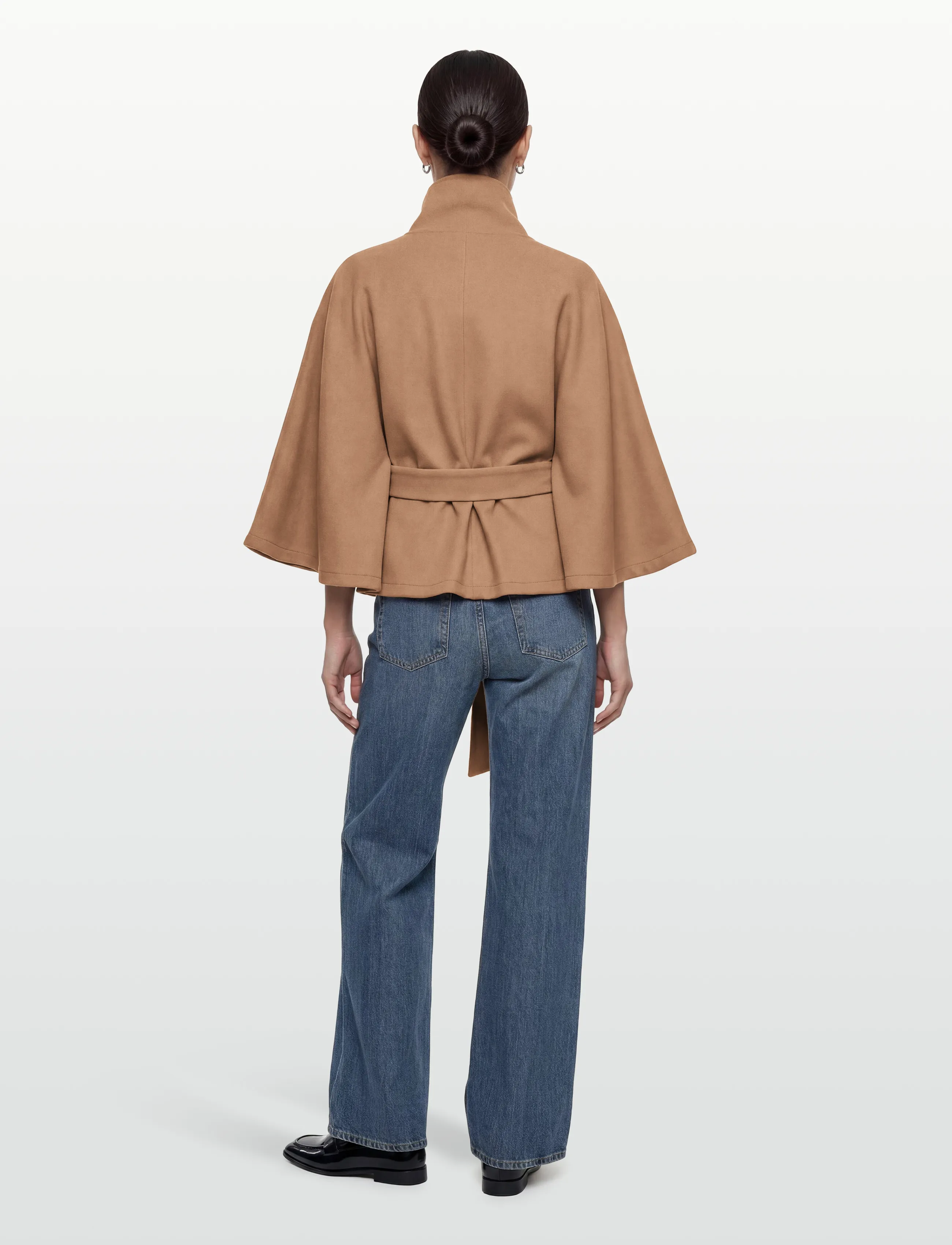 Gina Tricot - Belt cape jacket - manteaux legères - camel (7022) - 4