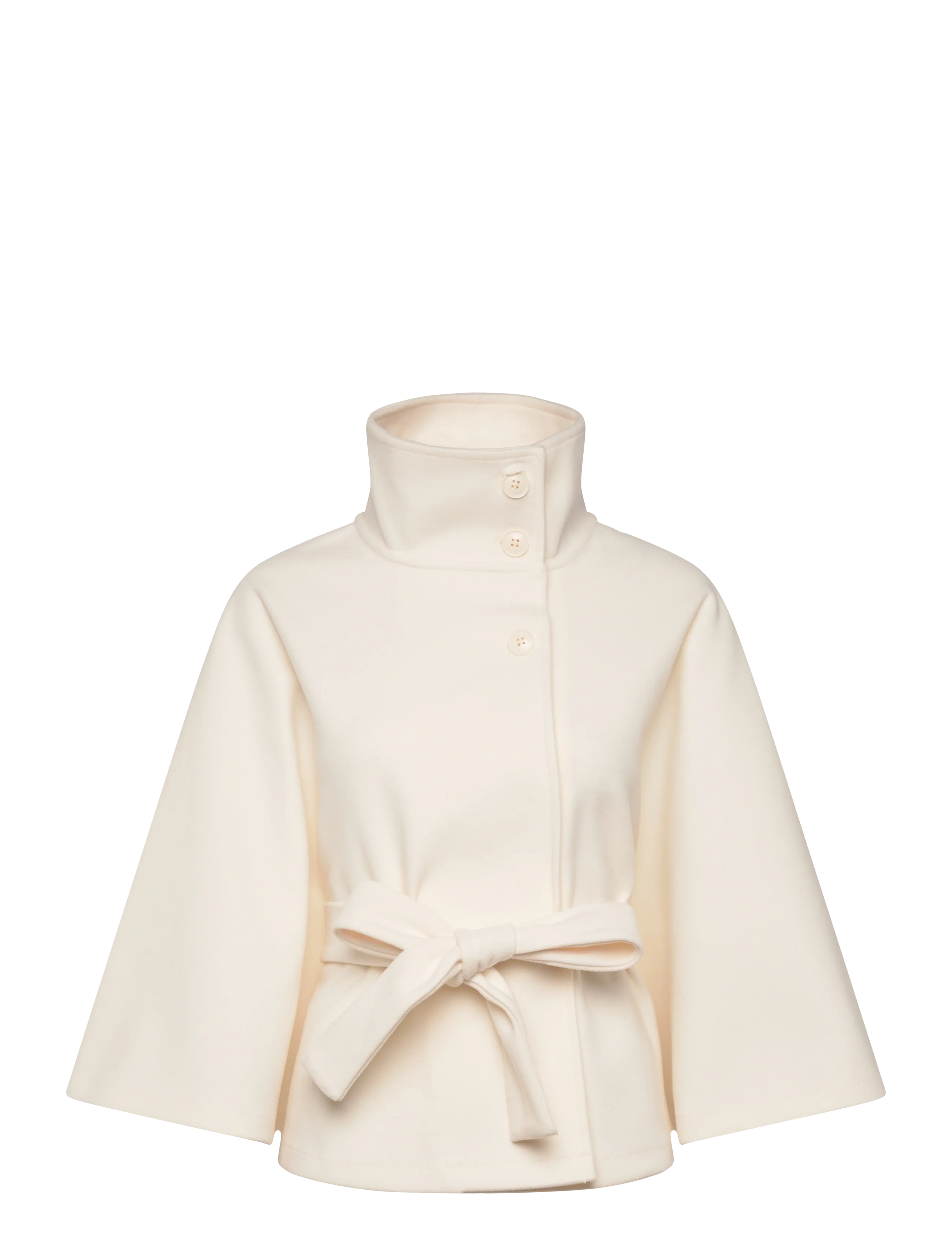 Gina Tricot Belt cape jacket - Uus - ANTIQUE WHITE (1066) / cream