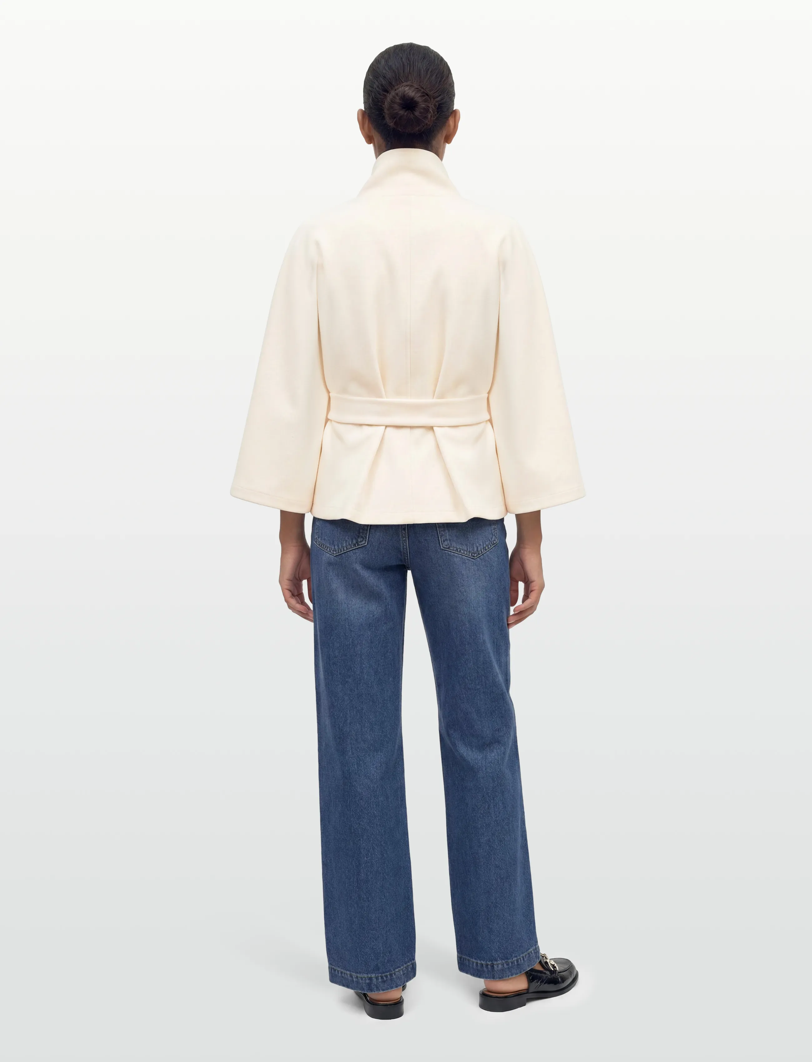 Gina Tricot - Belt cape jacket - spring jackets - antique white (1066) - 4