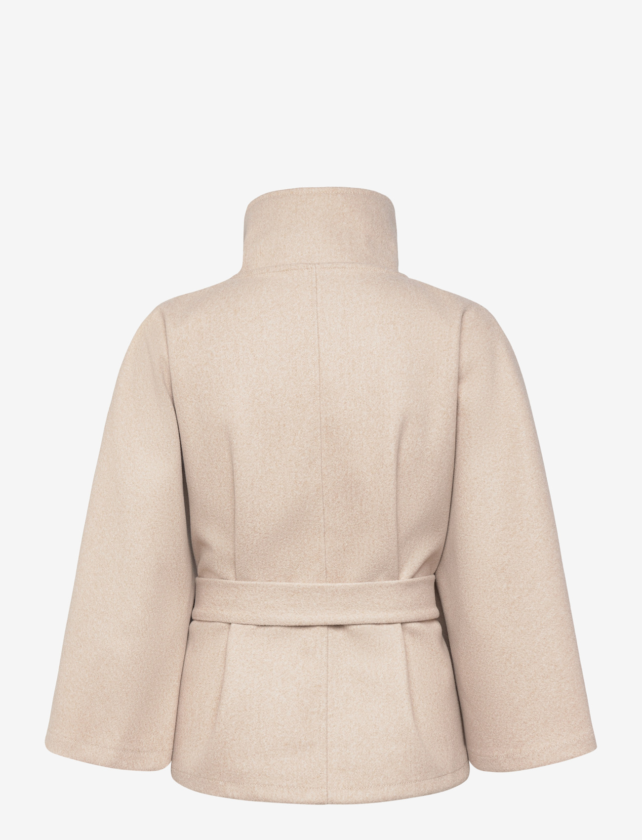 Gina Tricot - Belt cape jacket - vårjackor - beige melange (1186) - 1