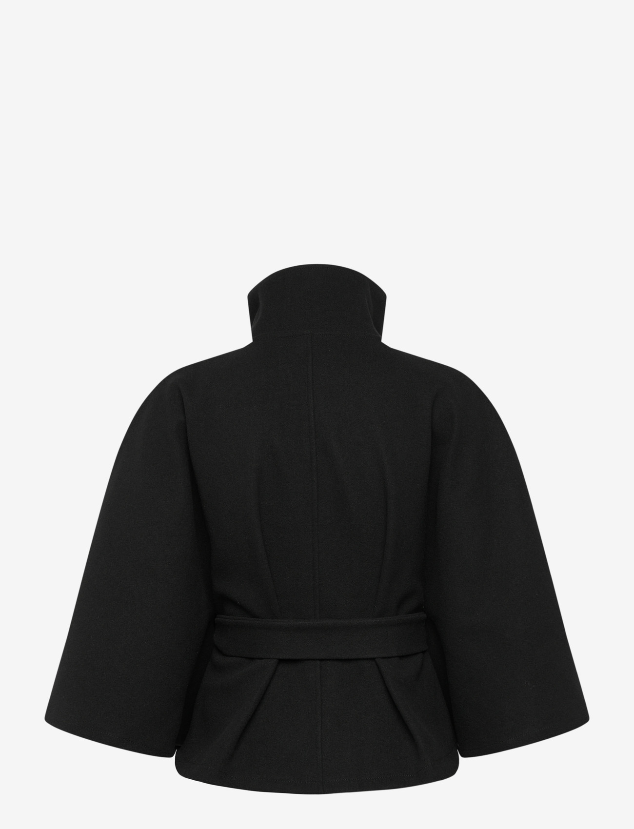 Gina Tricot - Belt cape jacket - spring jackets - black (9000) - 1