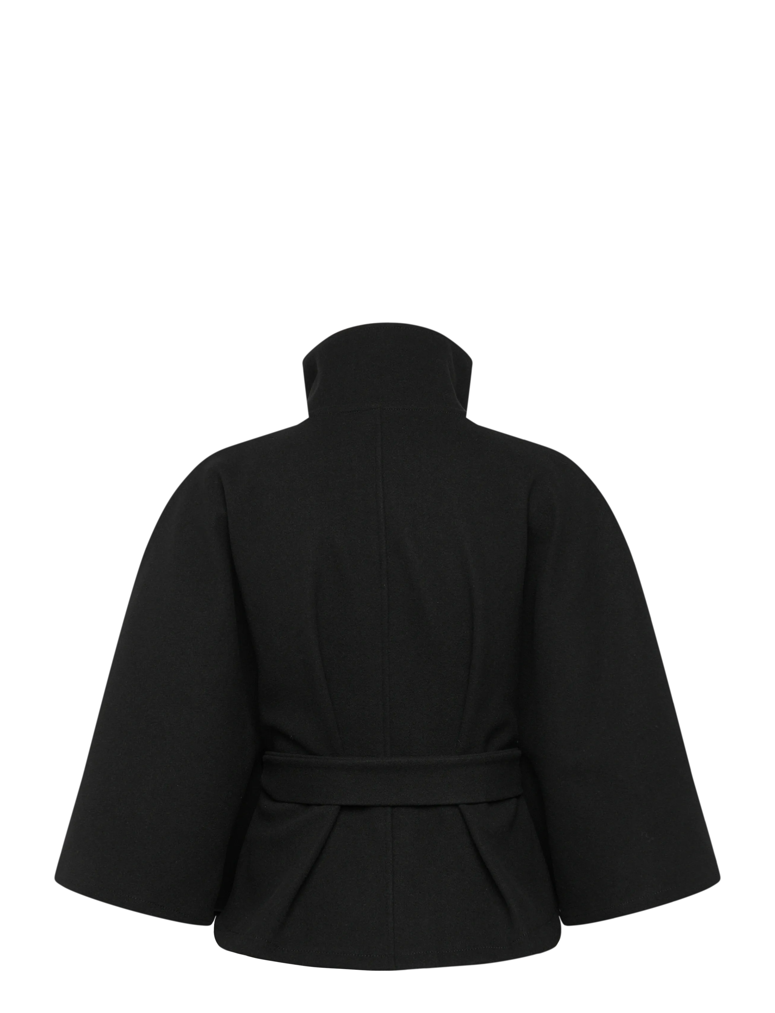Gina Tricot - Belt cape jacket - pavasarinės striukės - black (9000) - 2