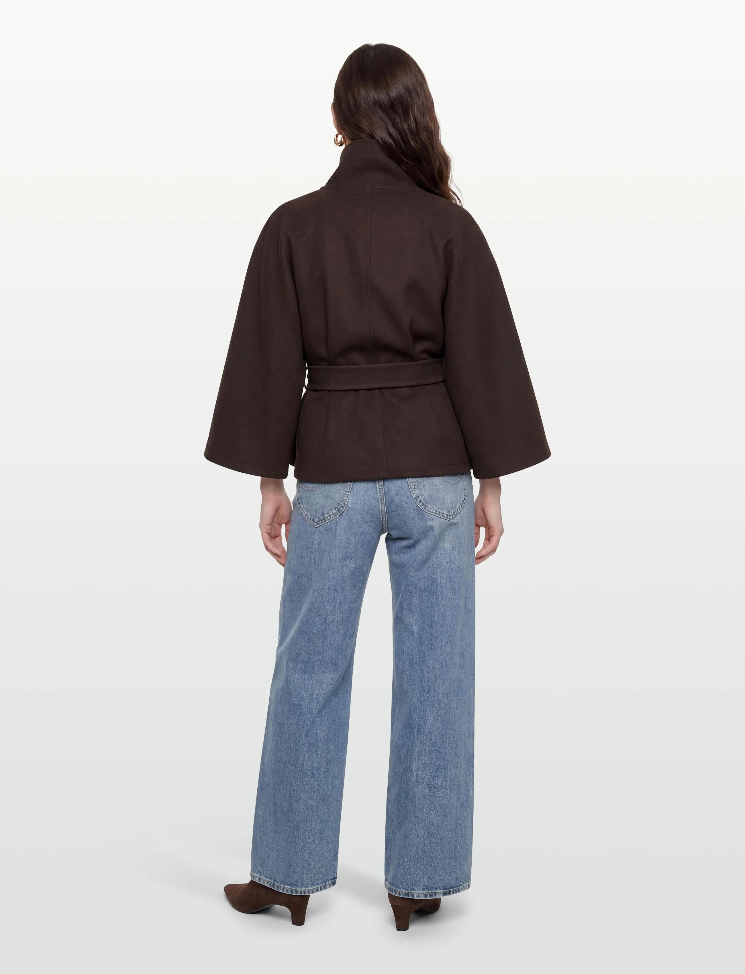 Gina Tricot - Belt cape jacket - pavasara jakas - mole (7382) - 4