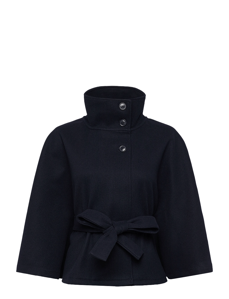 Gina Tricot - Belt cape jacket - utility jackets - navy (5998) - 0