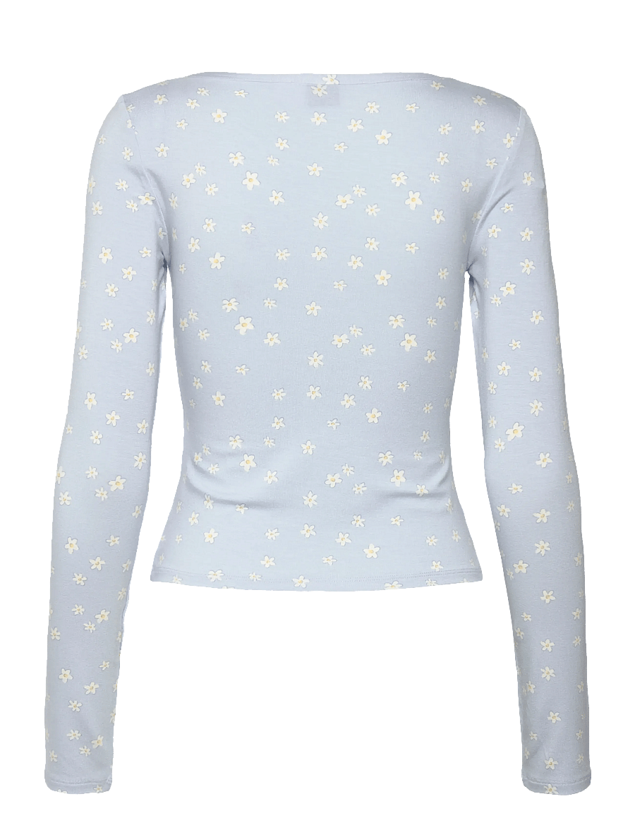 Gina Tricot - Buttoned up top - oberteile - simple flower (9051) - 1
