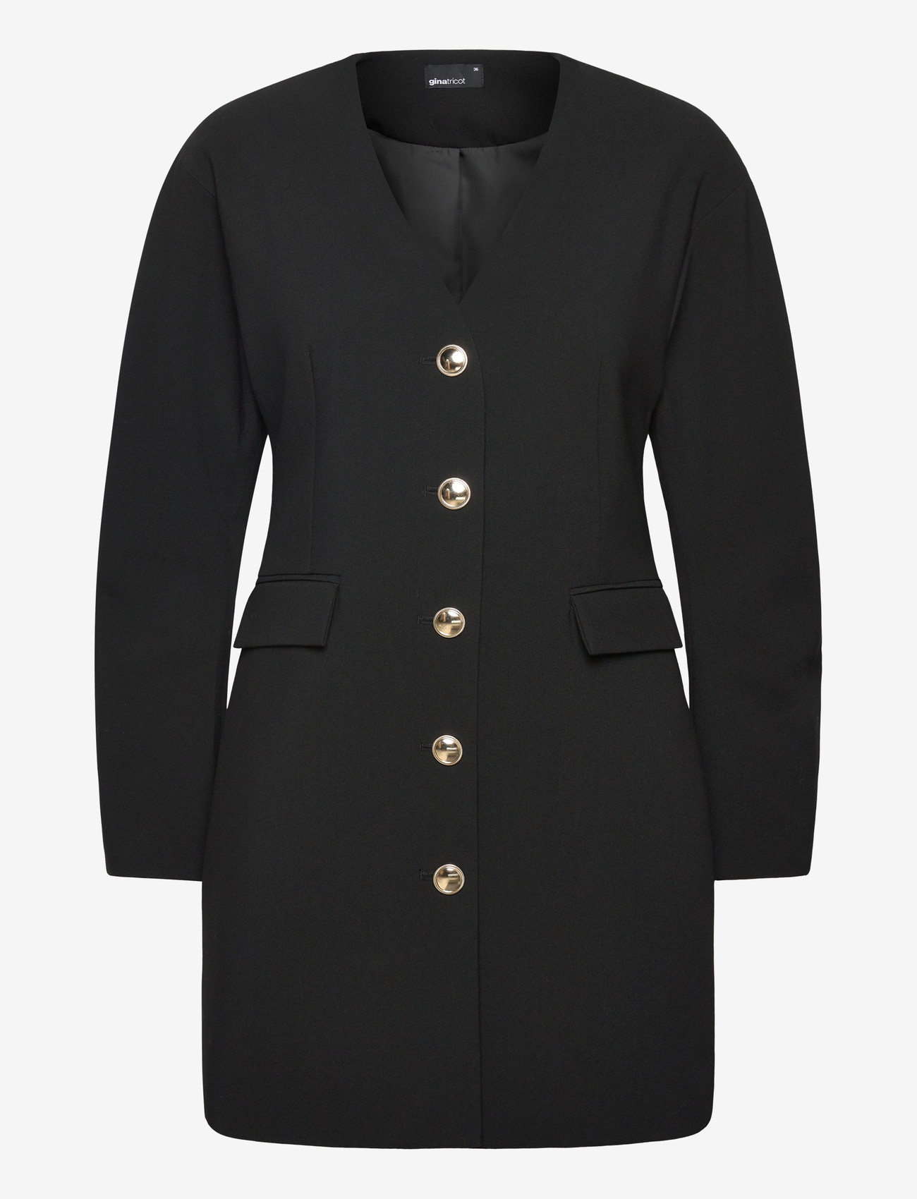 Gina Tricot - Tailored dress - korte kjoler - black (9000) - 0